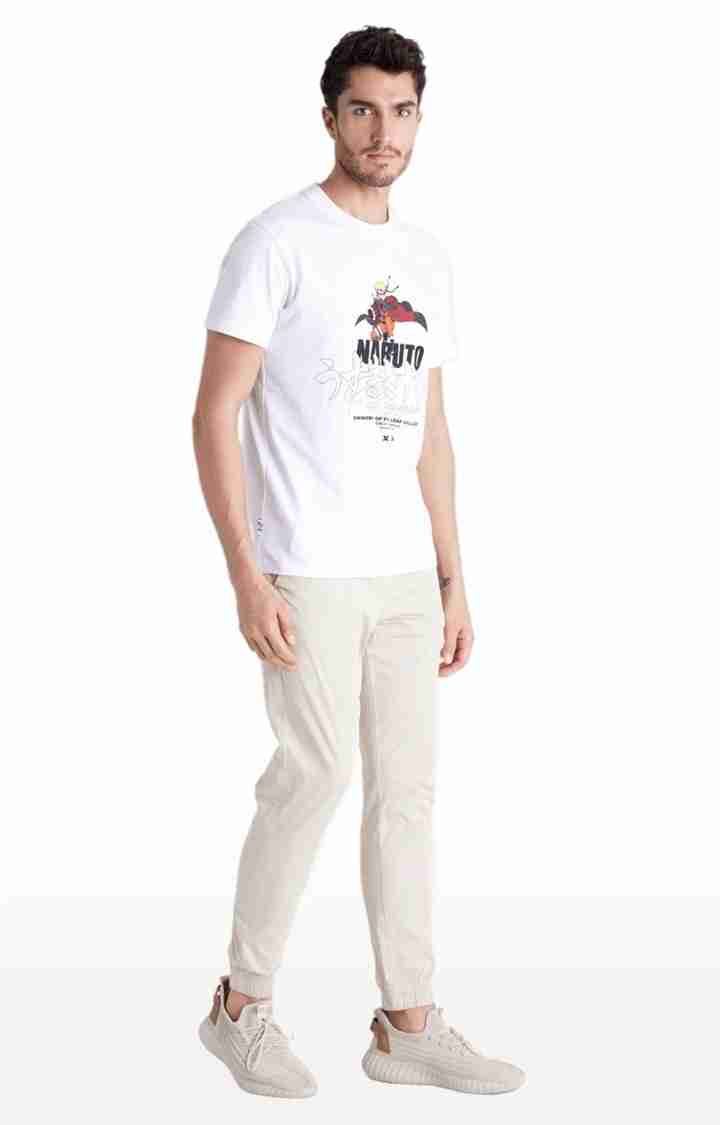 Celio* Cotton-Blend Regular Fit Beige Trouser - Image 3