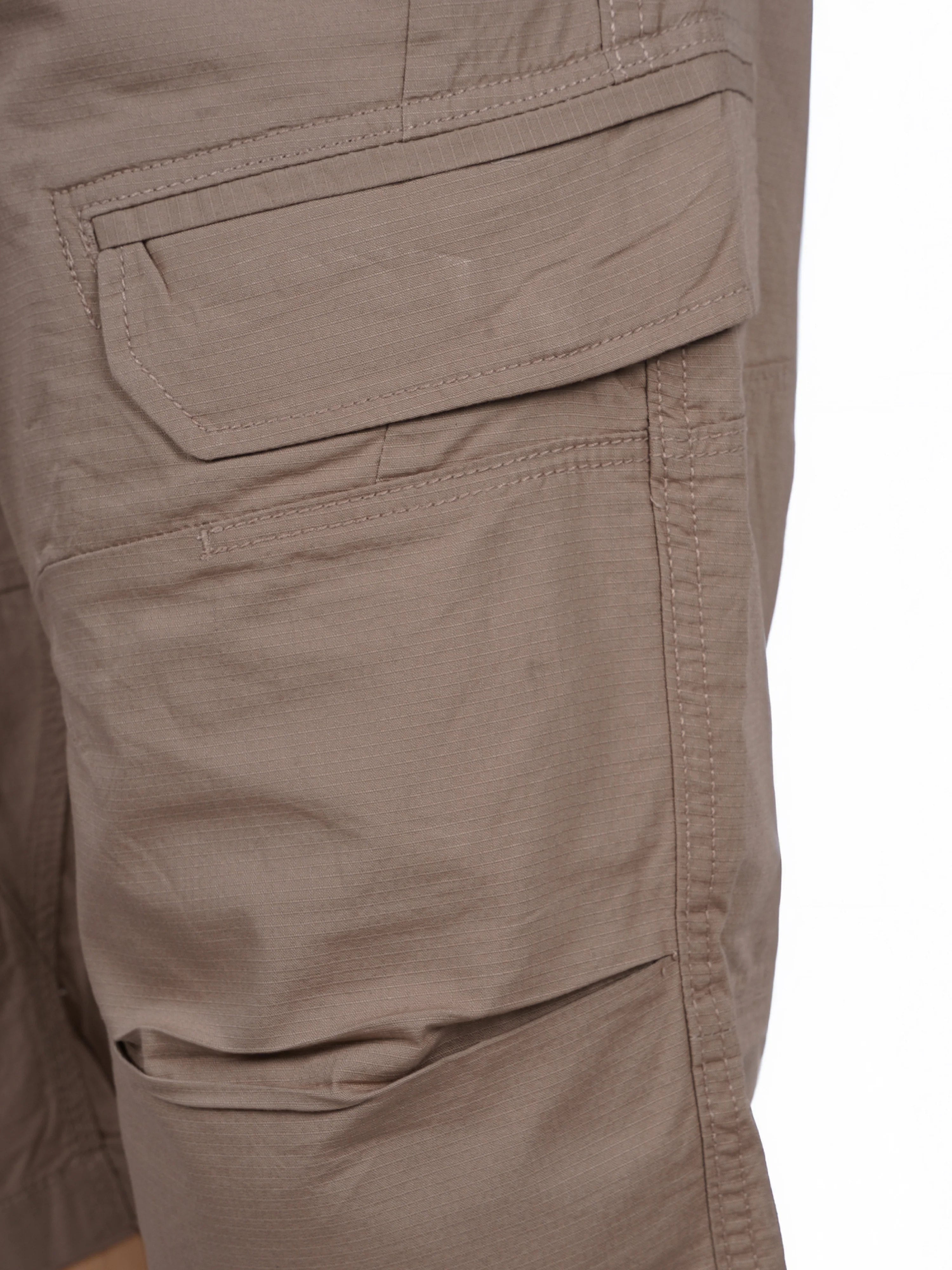 Celio* Cotton Regular Fit Beige Cargo - Image 9