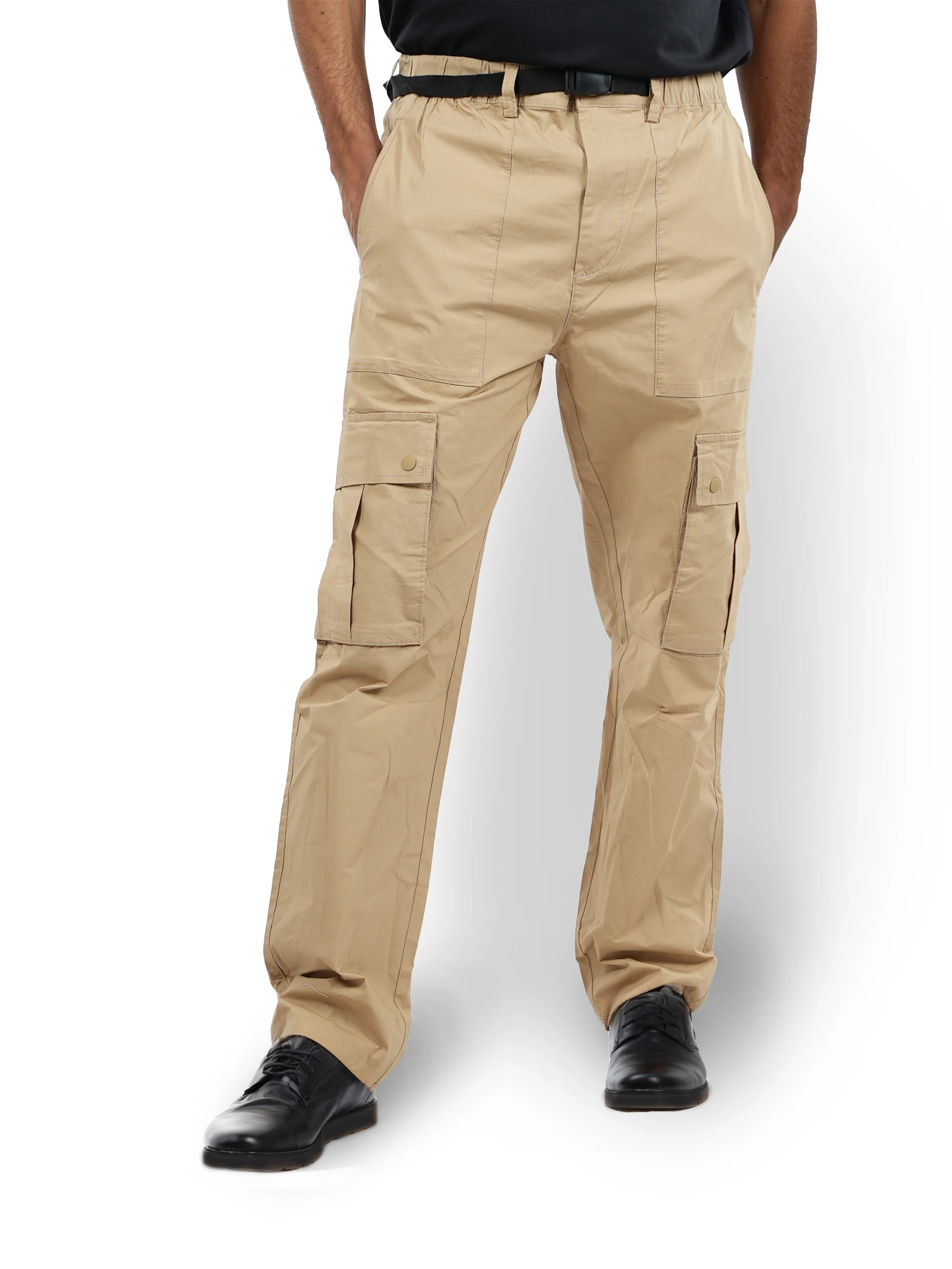 Celio* Cotton Straight Fit Beige Trouser - Image 5