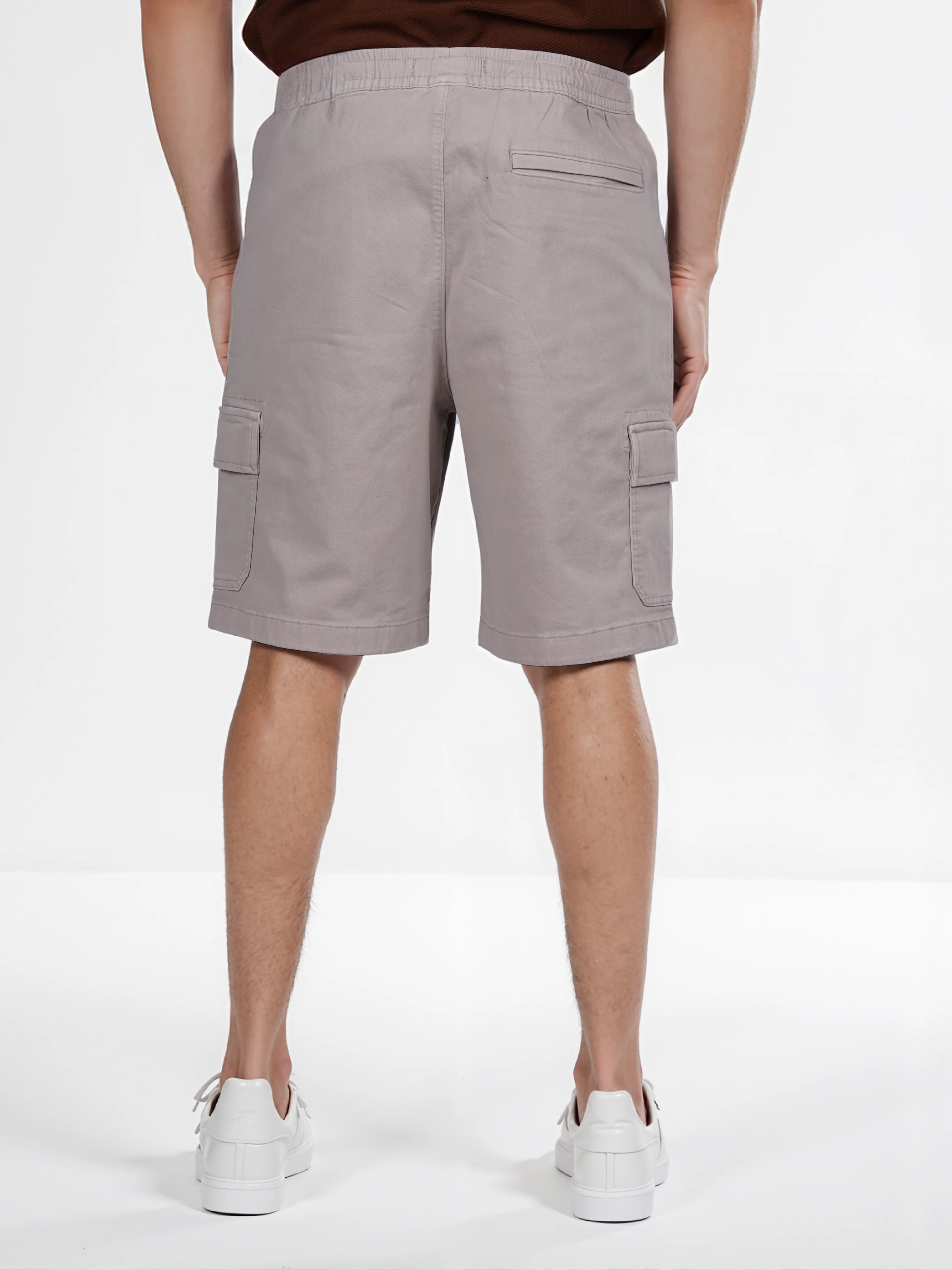 Celio* Cotton Straight Fit Beige Cargo - Image 6