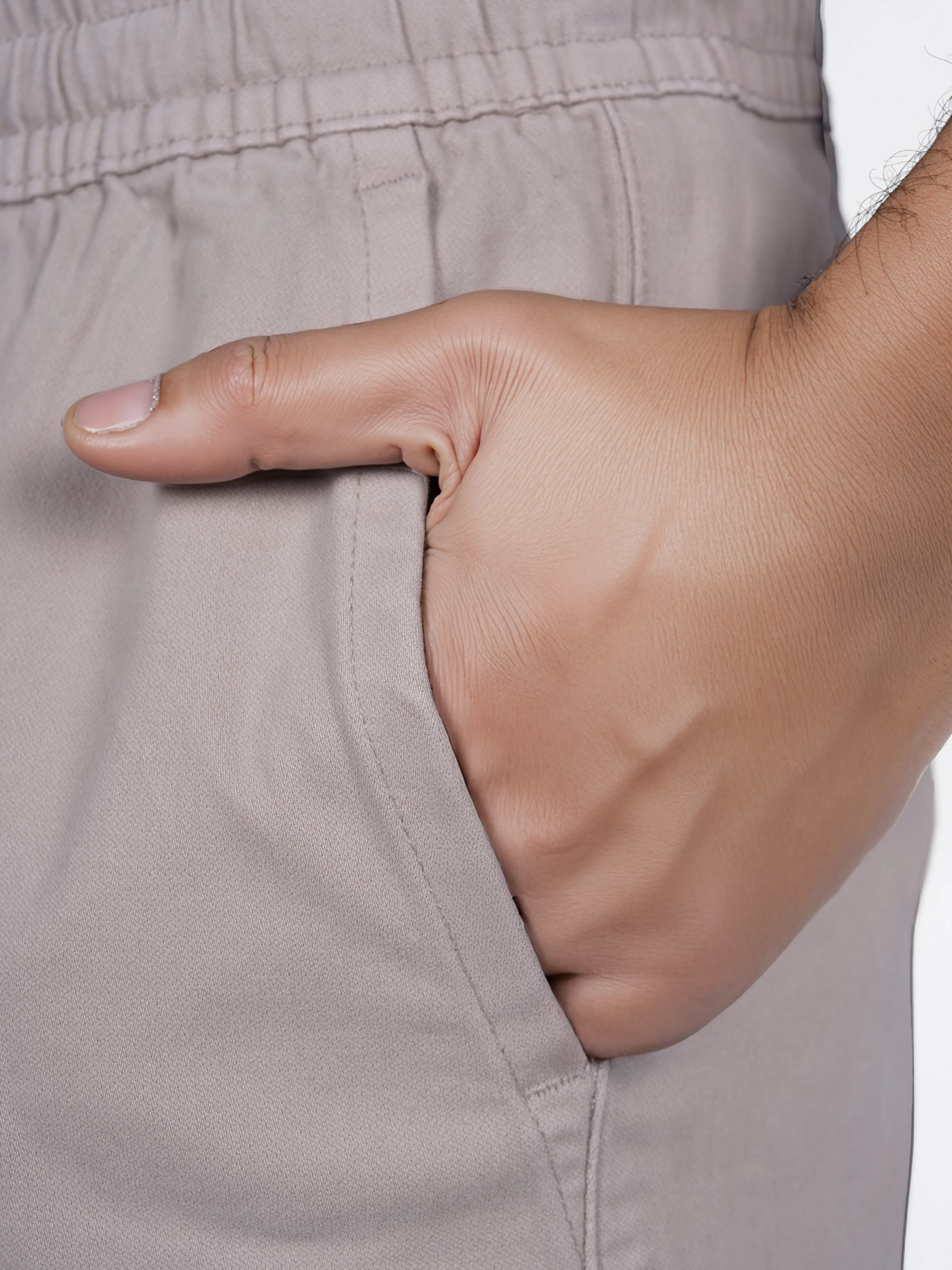 Celio* Cotton Straight Fit Beige Cargo - Image 9