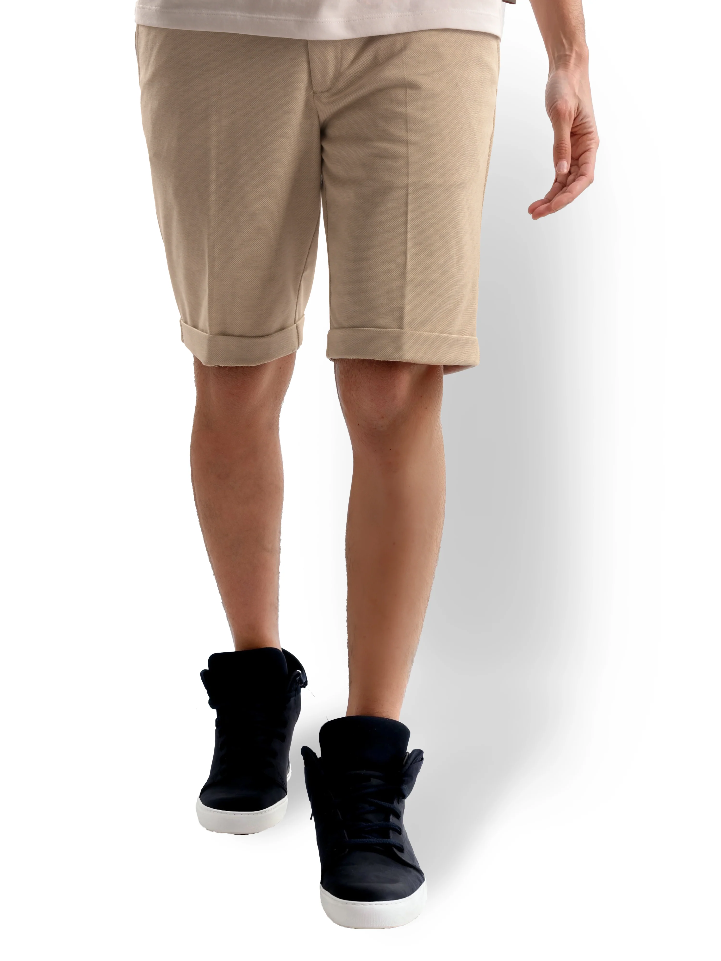 Celio* Polyester Regular Fit Beige Shorts - Image 4