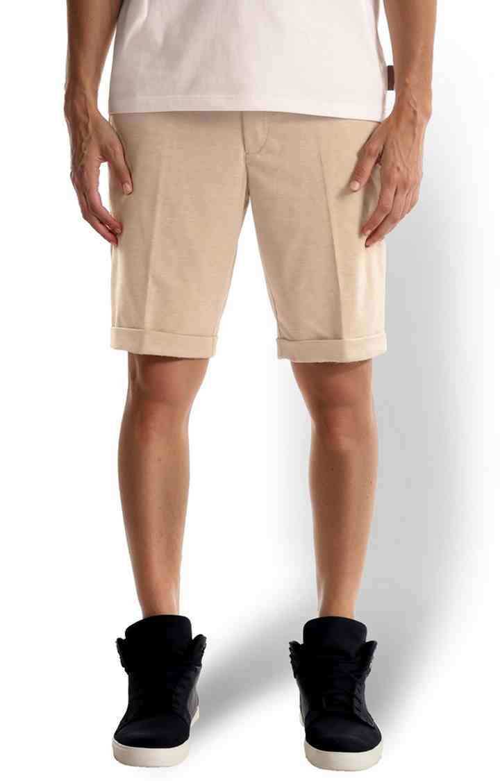 Celio* Polyester Regular Fit Beige Shorts - Image 9