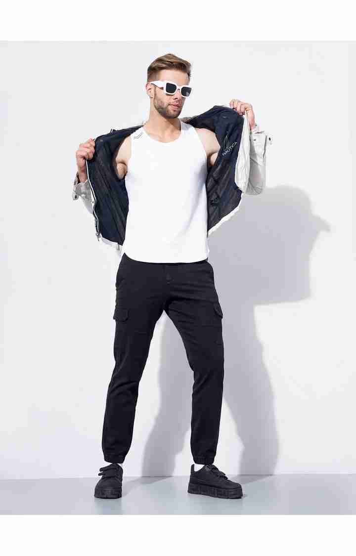 Celio* Cotton-Poly-Blend Slim Fit Black Trouser - Image 5