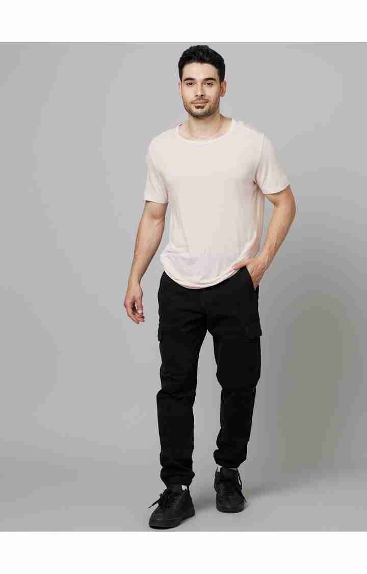 Celio* Cotton-Blend Slim Fit Black Trouser - Image 5