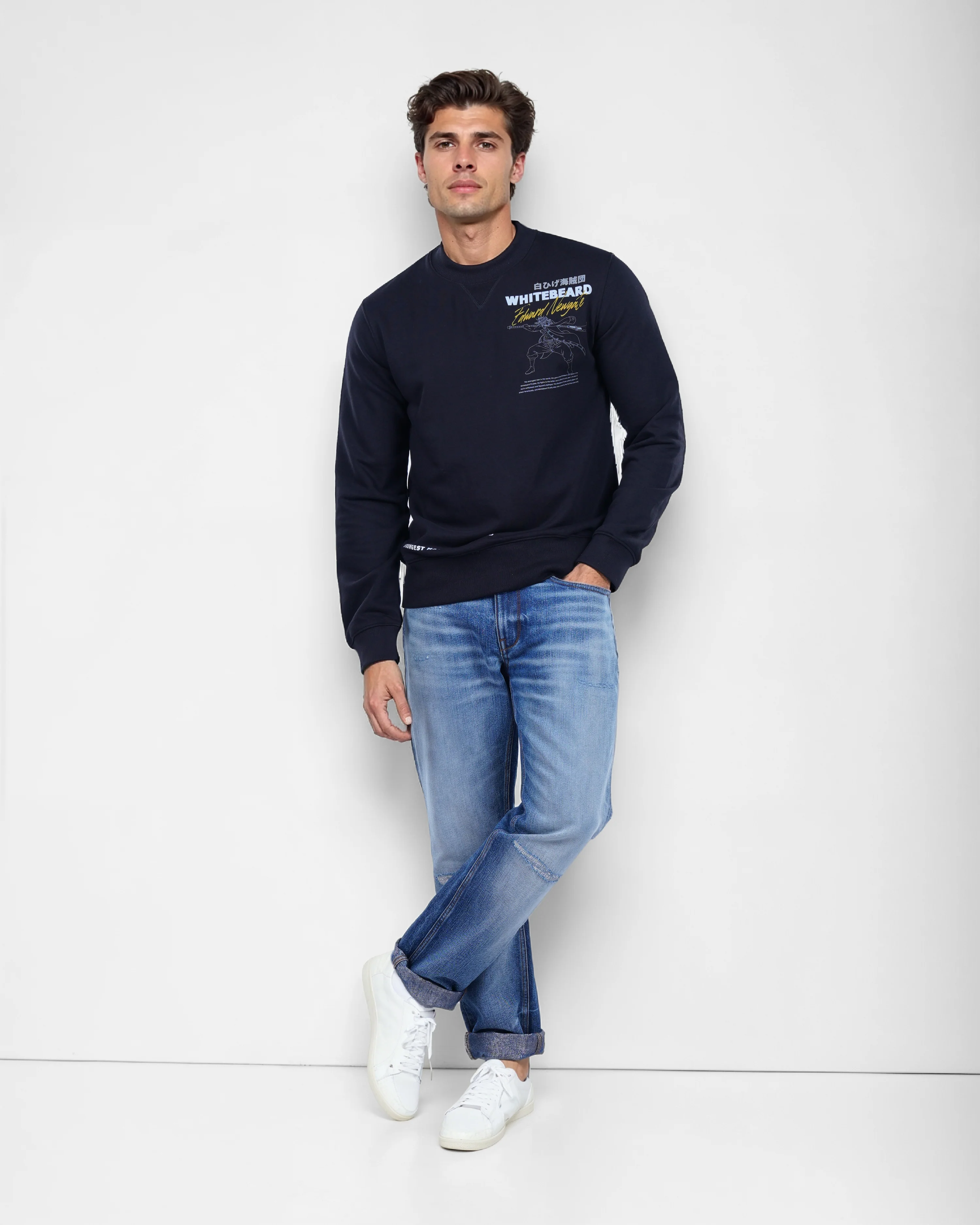 Celio* One Piece Regular Fit Cotton-Poly-Blend Black Sweatshirts - Image 6