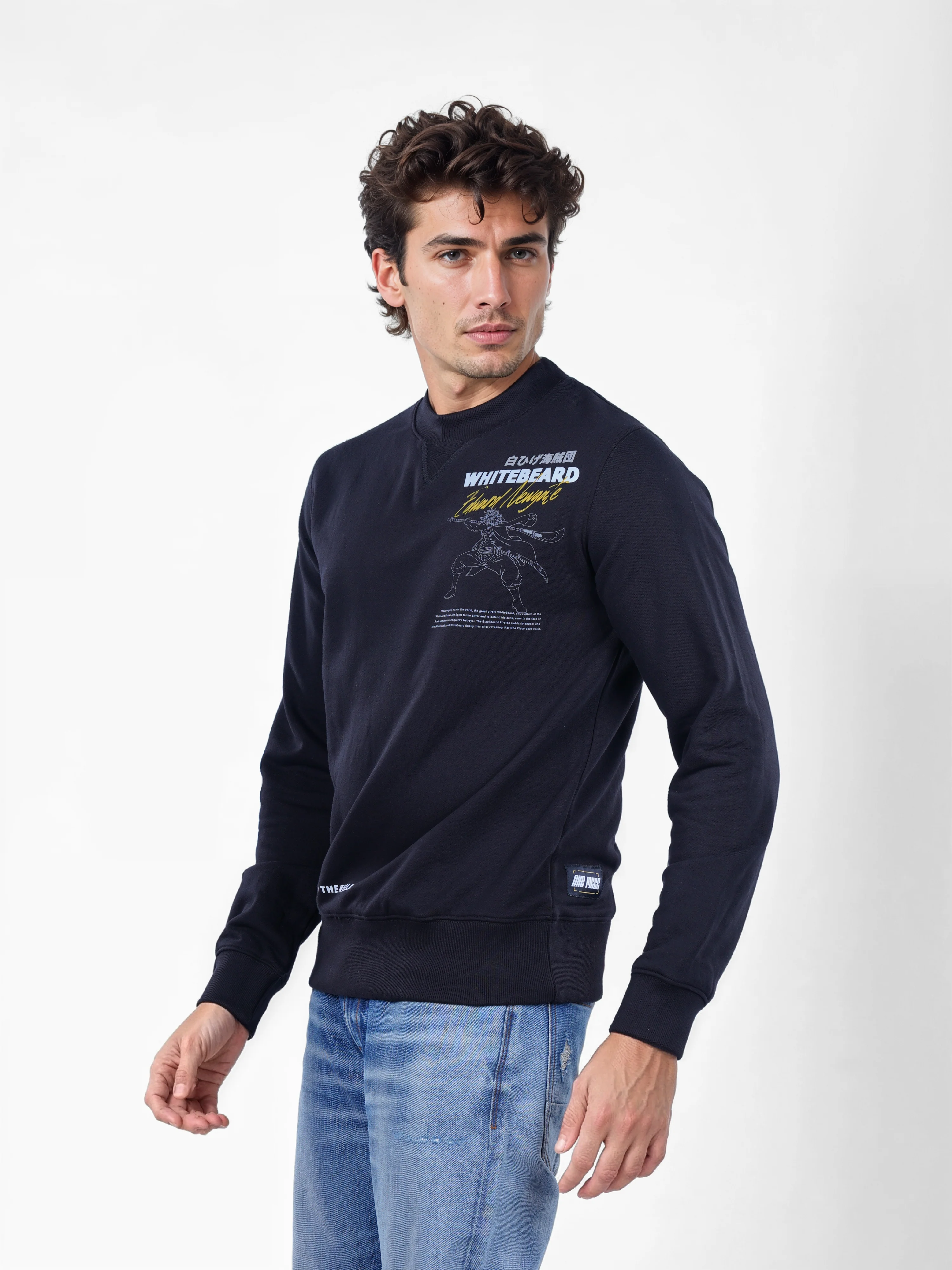 Celio* One Piece Regular Fit Cotton-Poly-Blend Black Sweatshirts - Image 7