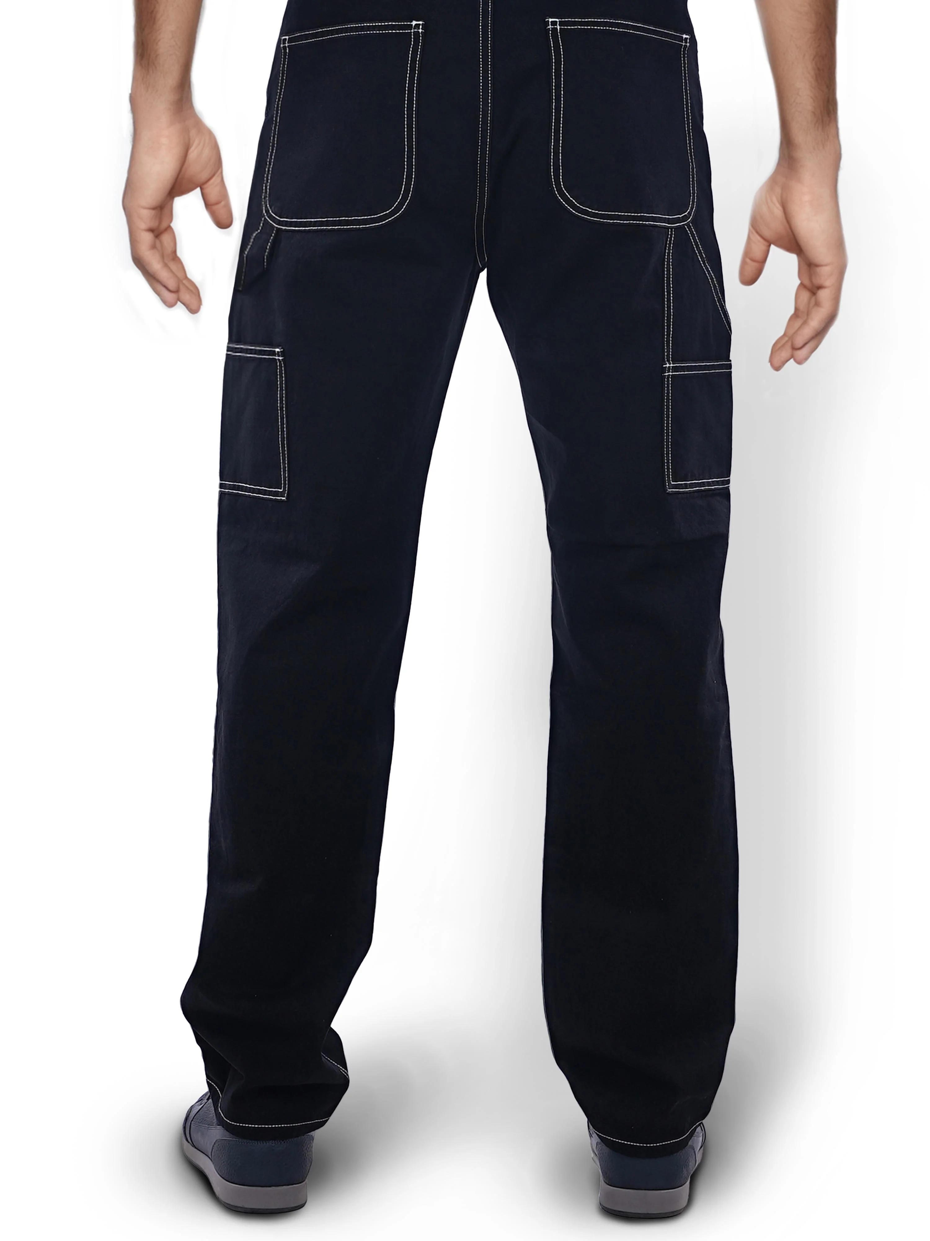 Celio* Cotton Loose Fit Black Jean - Image 3