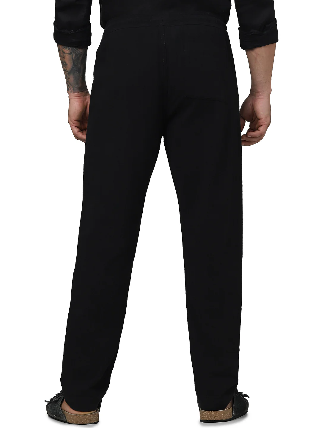 Celio* Cotton Regular Fit Black Trouser - Image 4