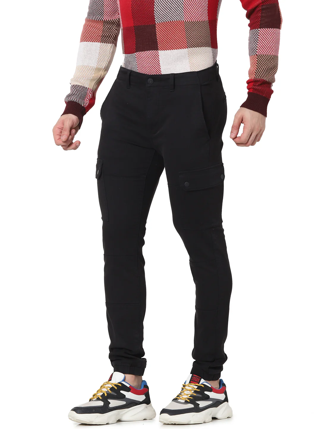 Celio* Cotton Slim Fit Black Trouser - Image 3