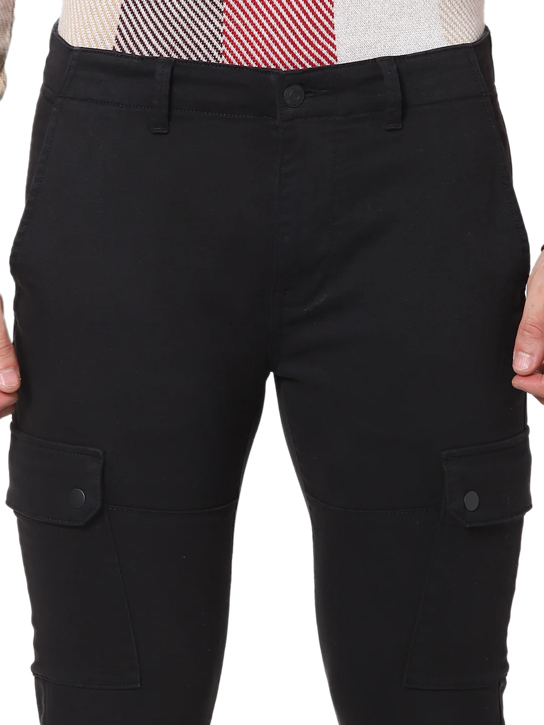 Celio* Cotton Slim Fit Black Trouser - Image 5