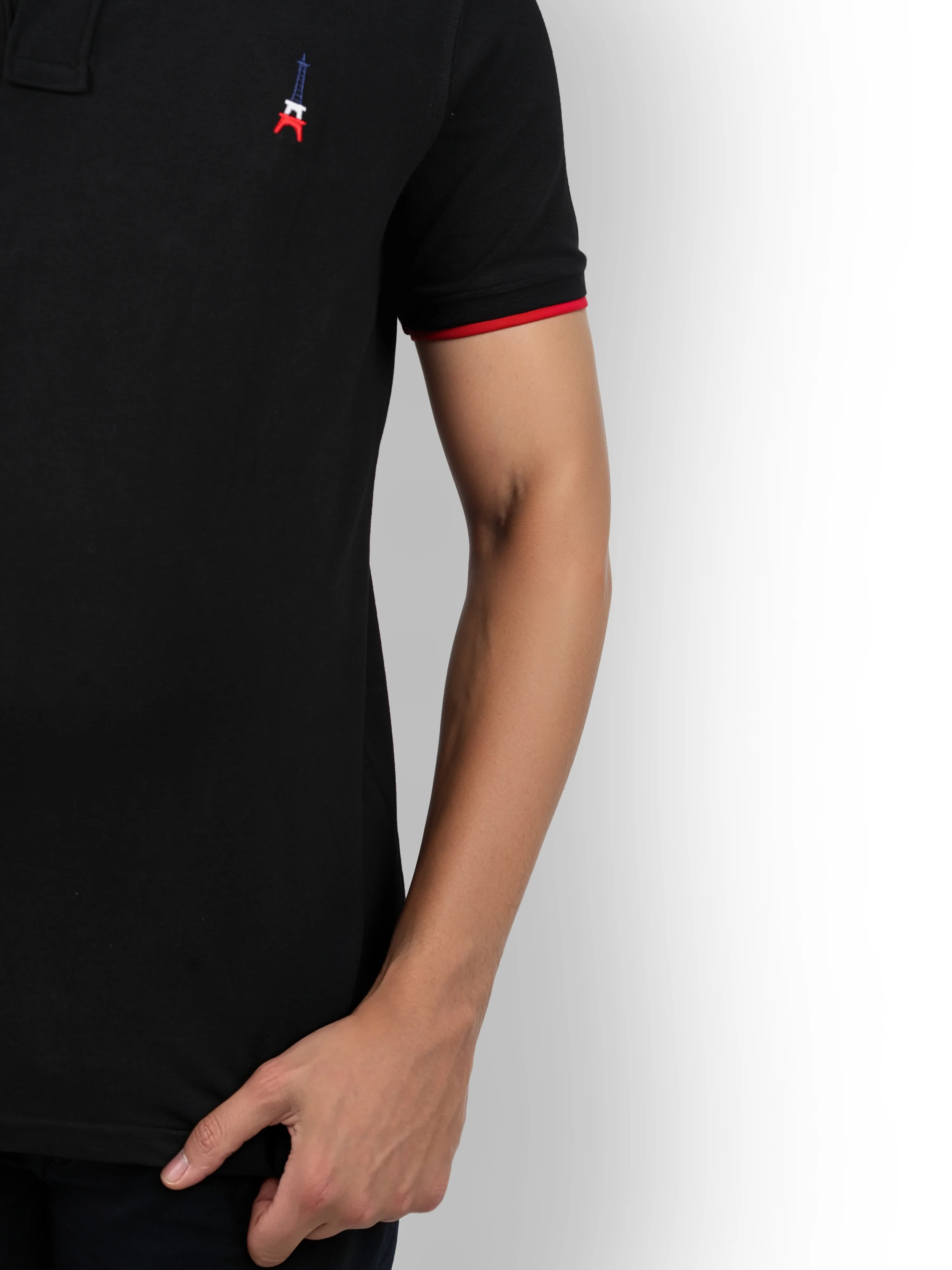 Celio* Solid Regular Fit Cotton Black T-Shirt - Image 10