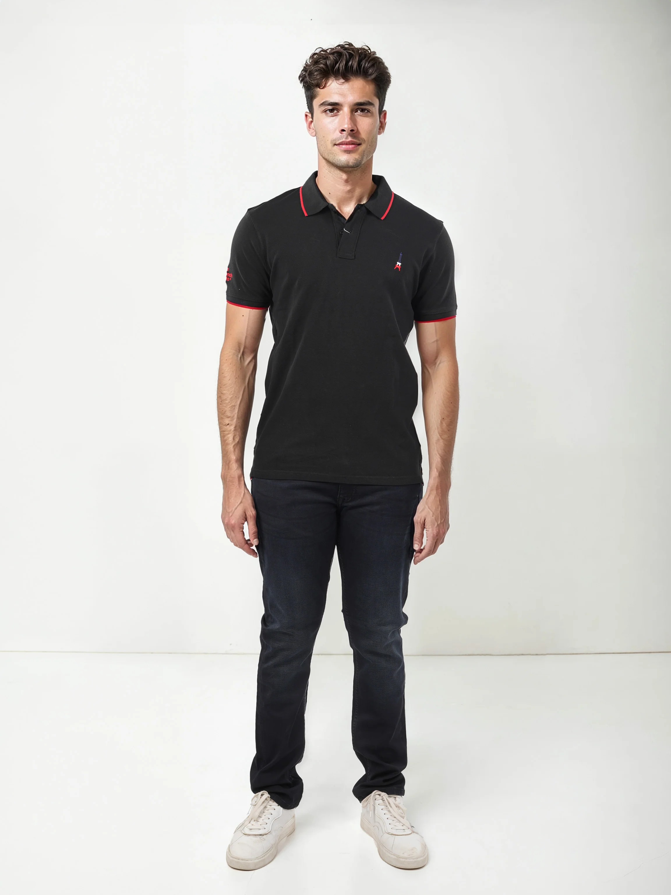Celio* Solid Regular Fit Cotton Black T-Shirt - Image 5