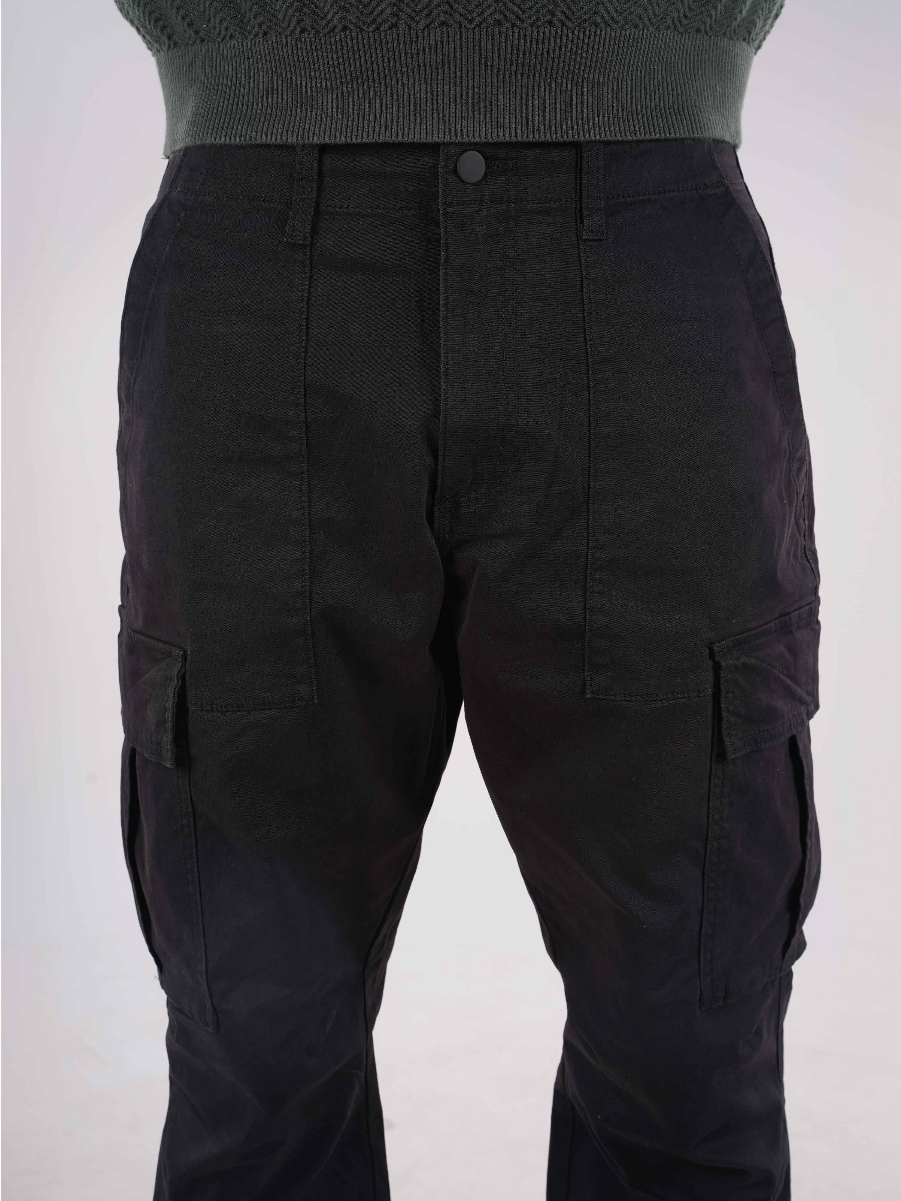 Celio* Cotton Straight Fit Black Trouser - Image 5