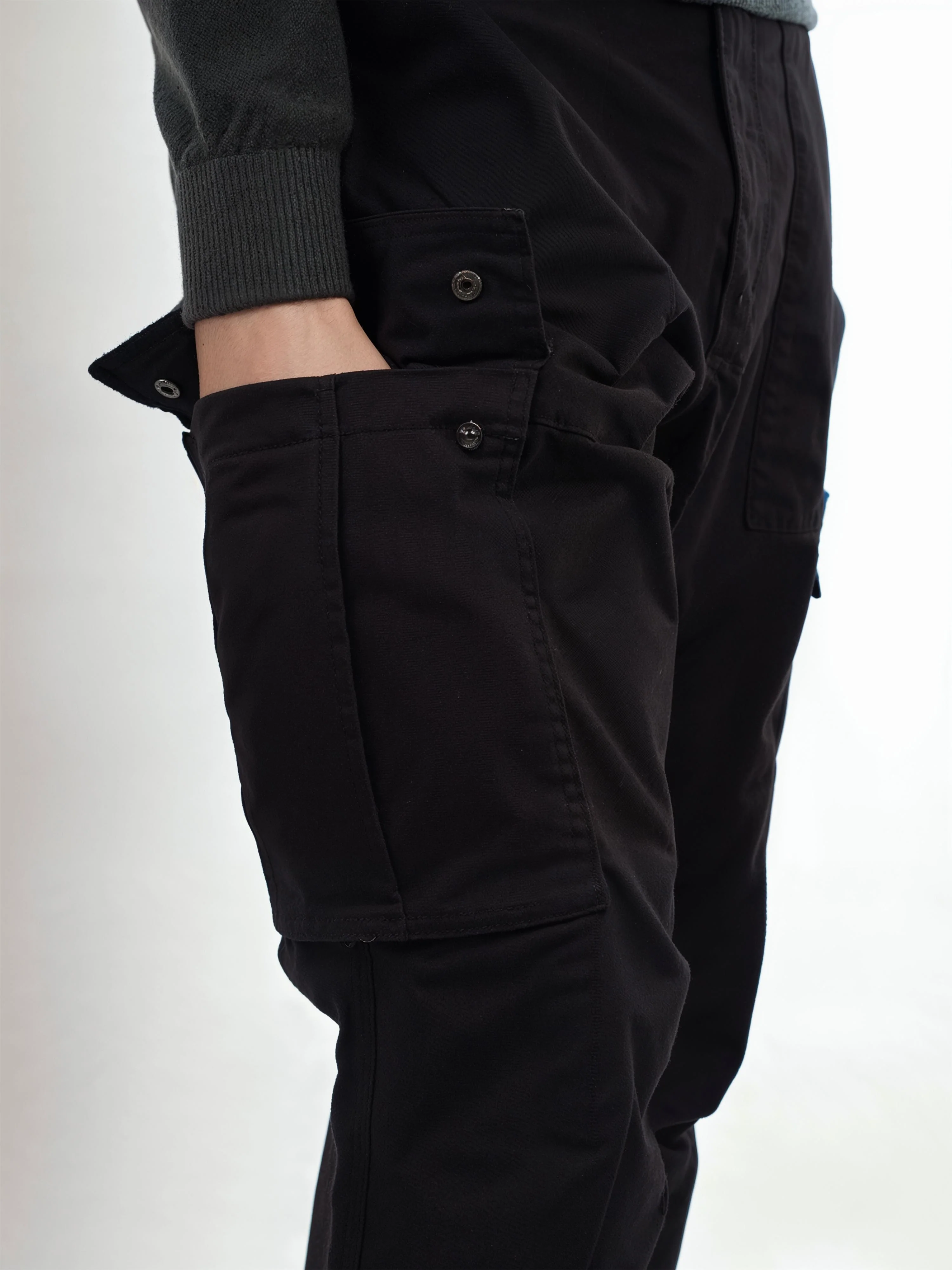 Celio* Cotton Straight Fit Black Trouser - Image 7