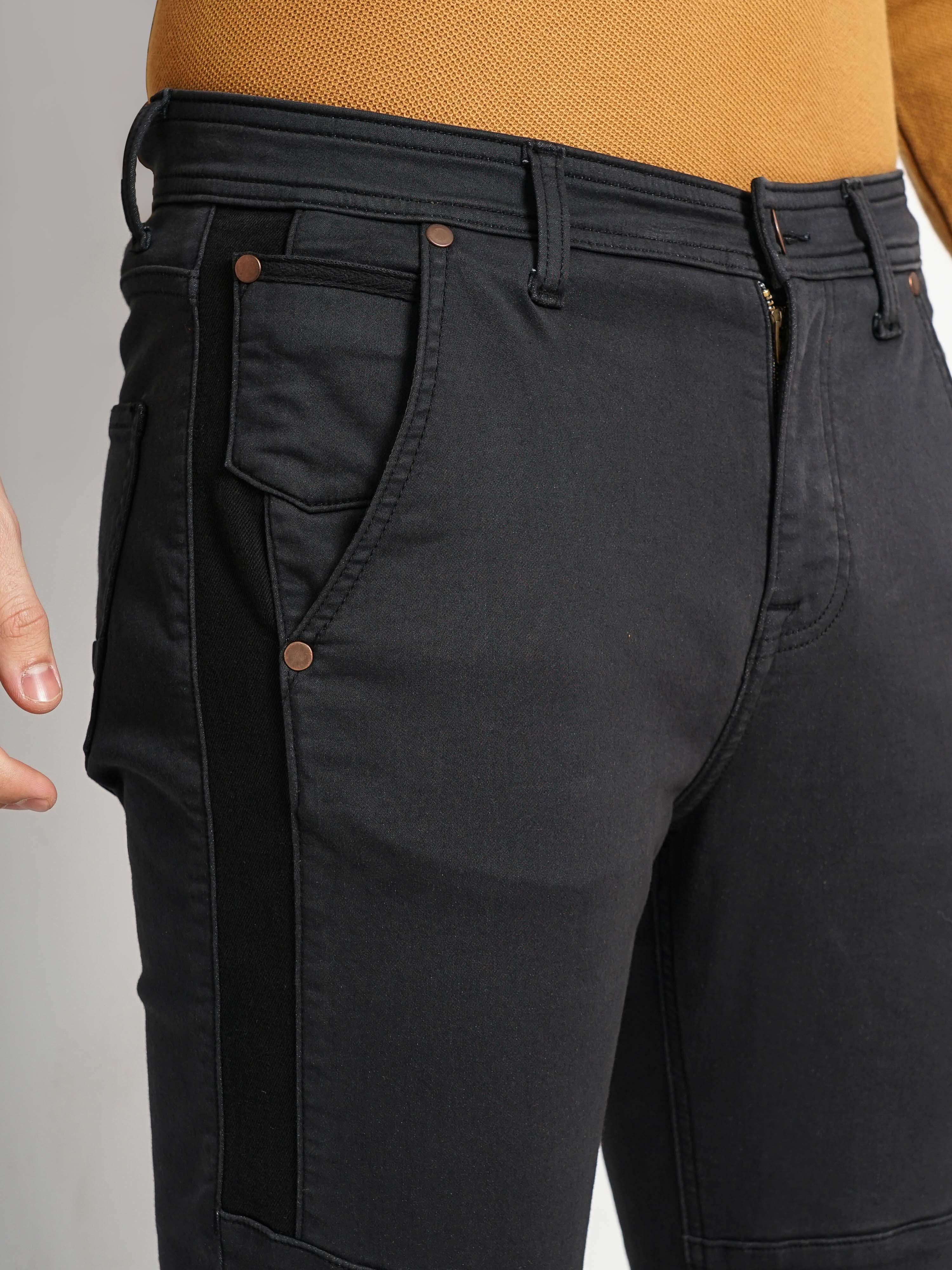 Celio* Cotton Skinny Fit Black Jean - Image 4