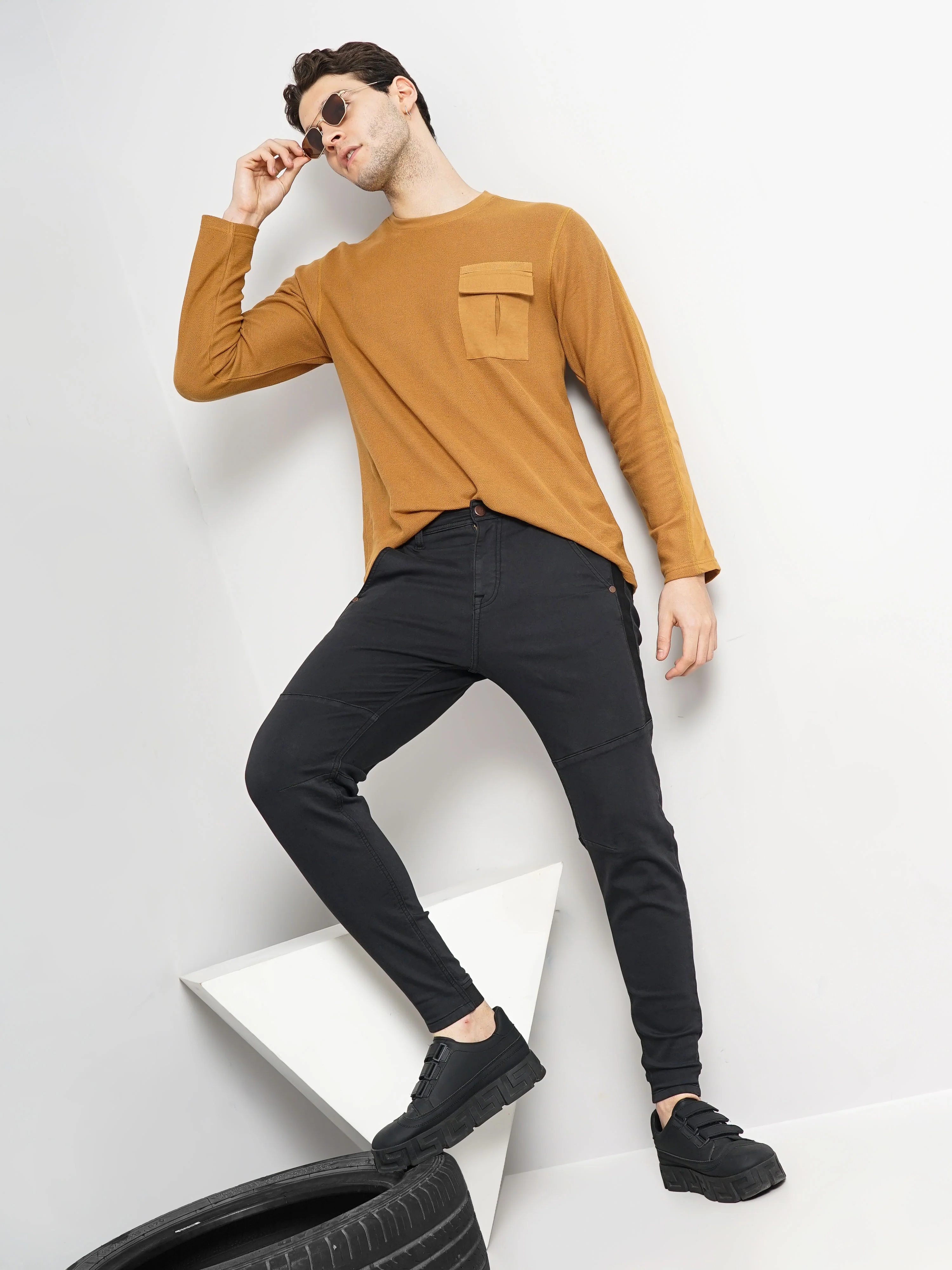 Celio* Cotton Skinny Fit Black Jean - Image 6