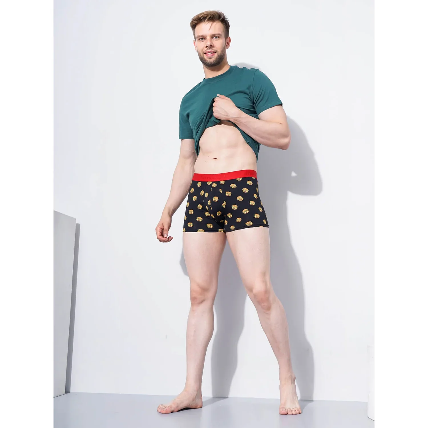 Celio* Cotton-Blend Regular Fit Black Boxer - Image 8