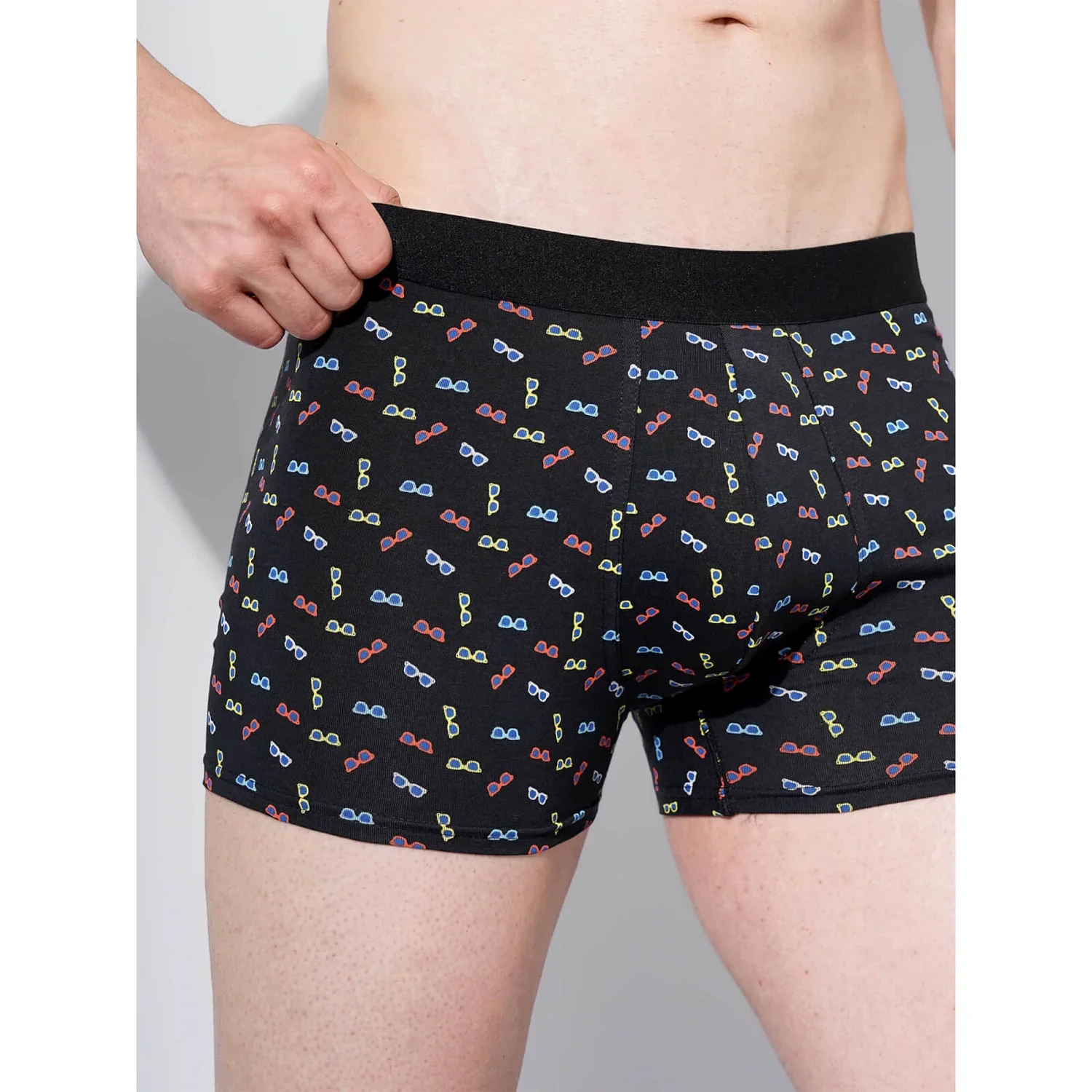 Celio* Cotton-Blend Regular Fit Black Boxer - Image 3