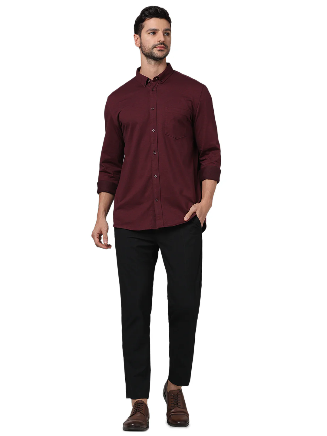 Celio* Checked Regular Fit Black Trouser - Image 6