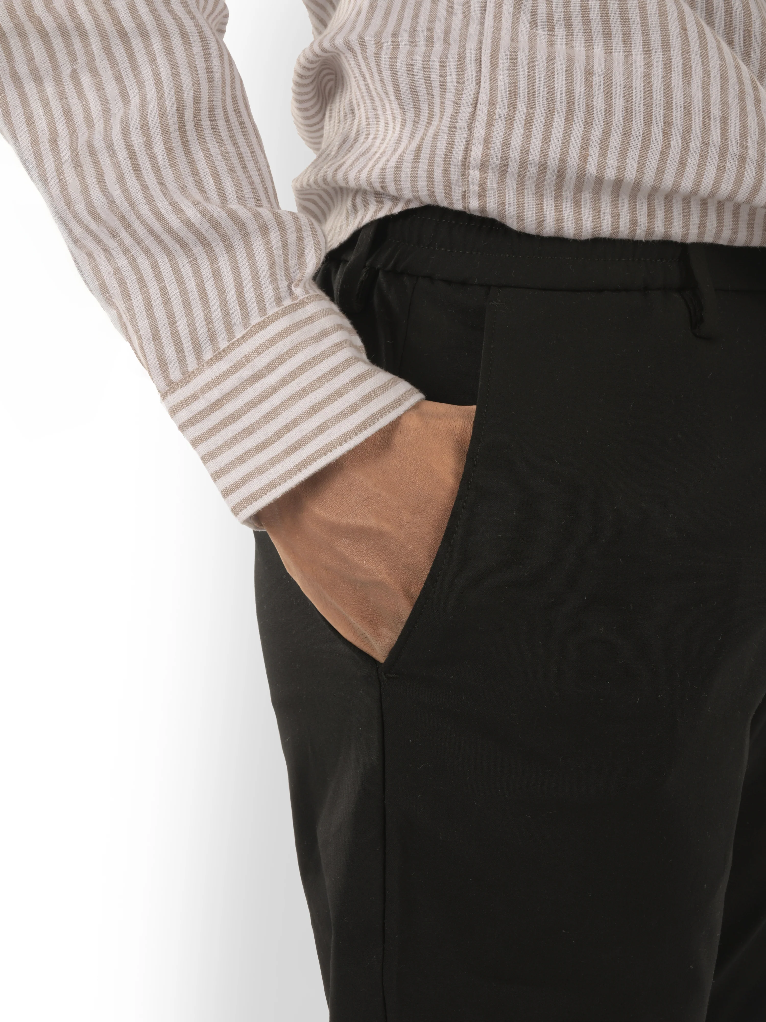 Celio* Polyester Regular Fit Black Trouser - Image 7