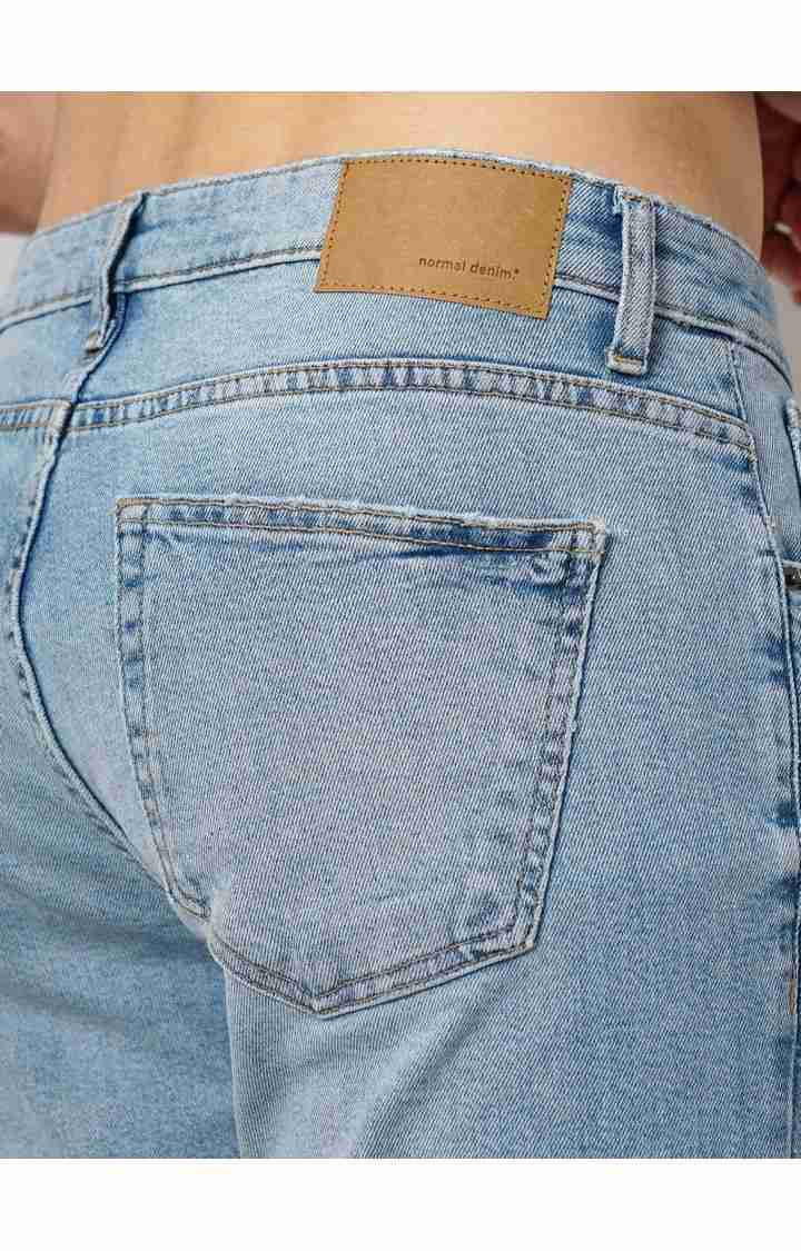 Celio* Cotton-Blend Slim Fit Blue Jean - Image 8