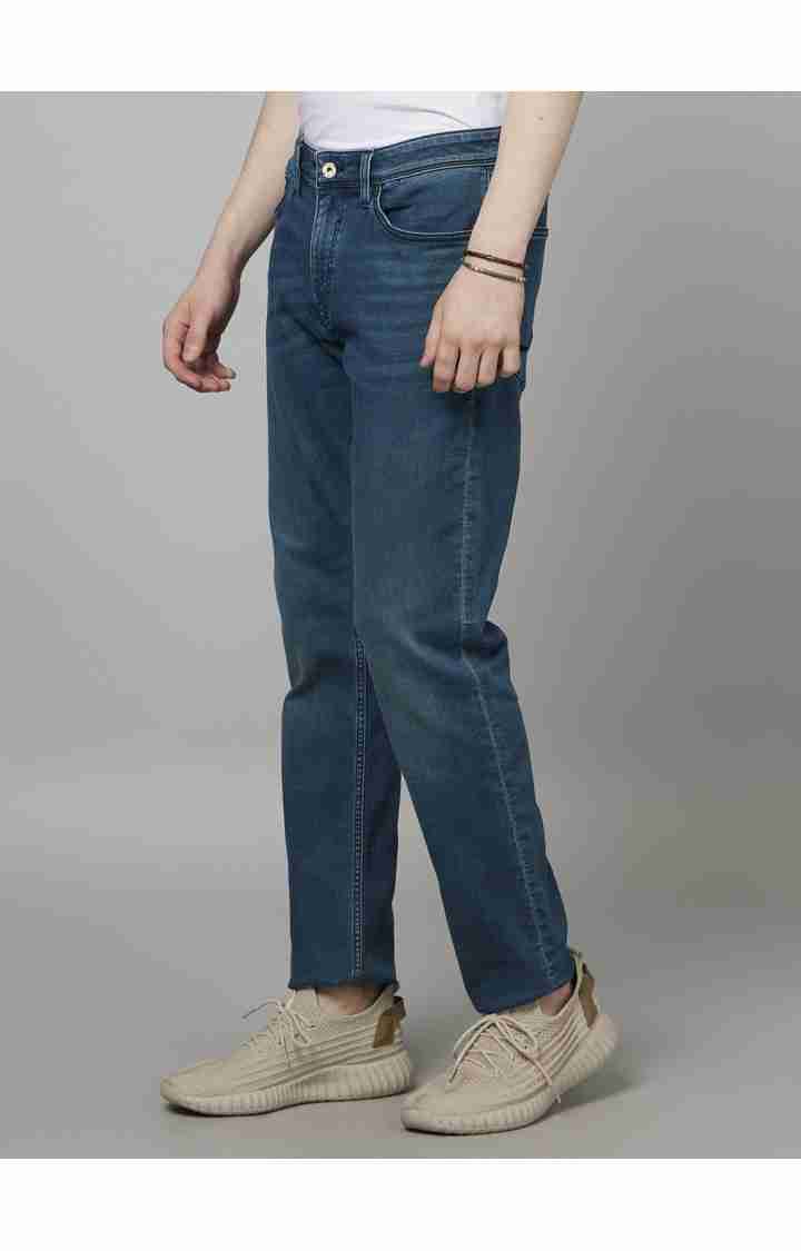 Celio* Cotton-Blend Slim Fit Blue Jean - Image 5