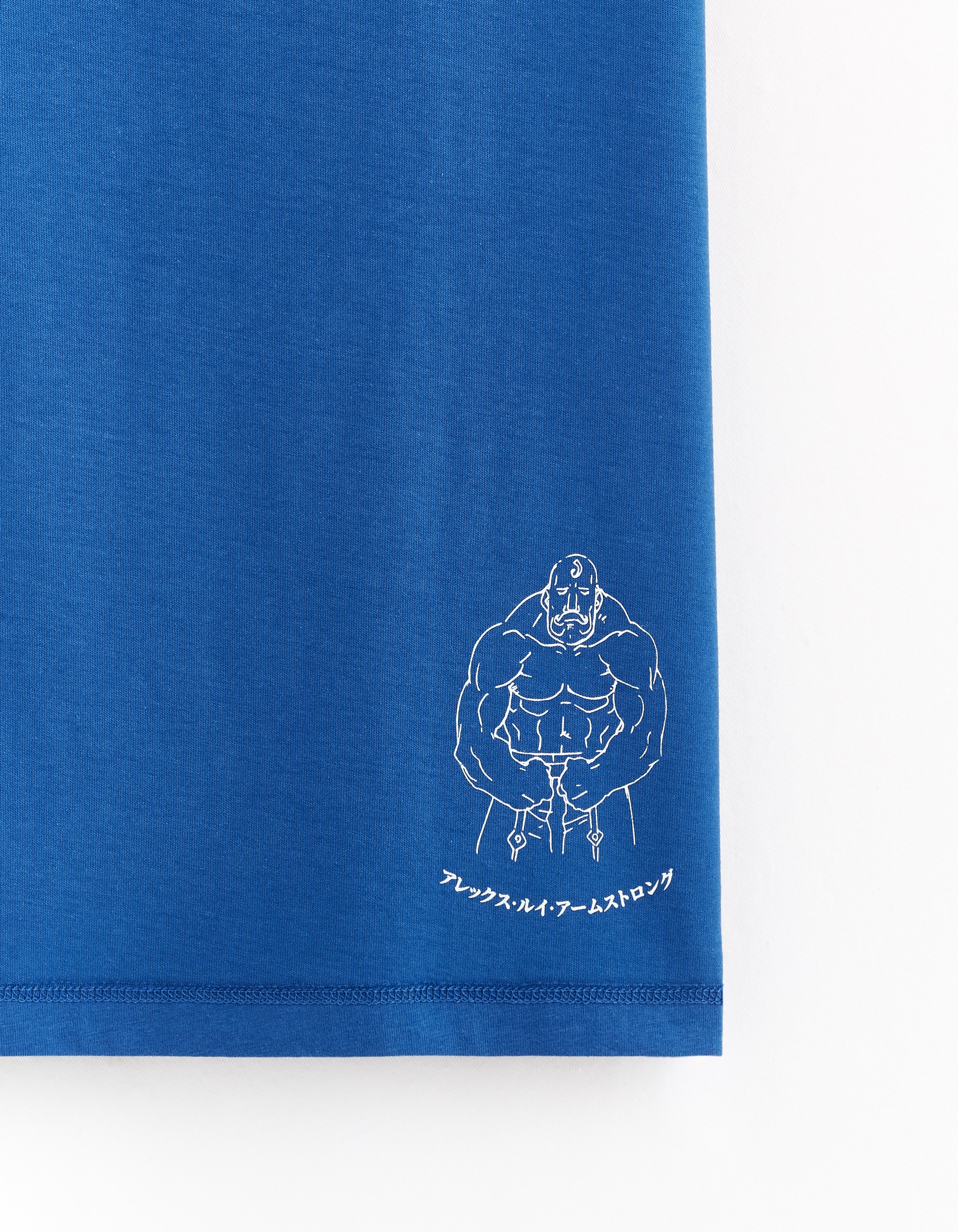 Celio* Fullmetal Alchemist Regular Fit Cotton Blue T-Shirt - Image 6