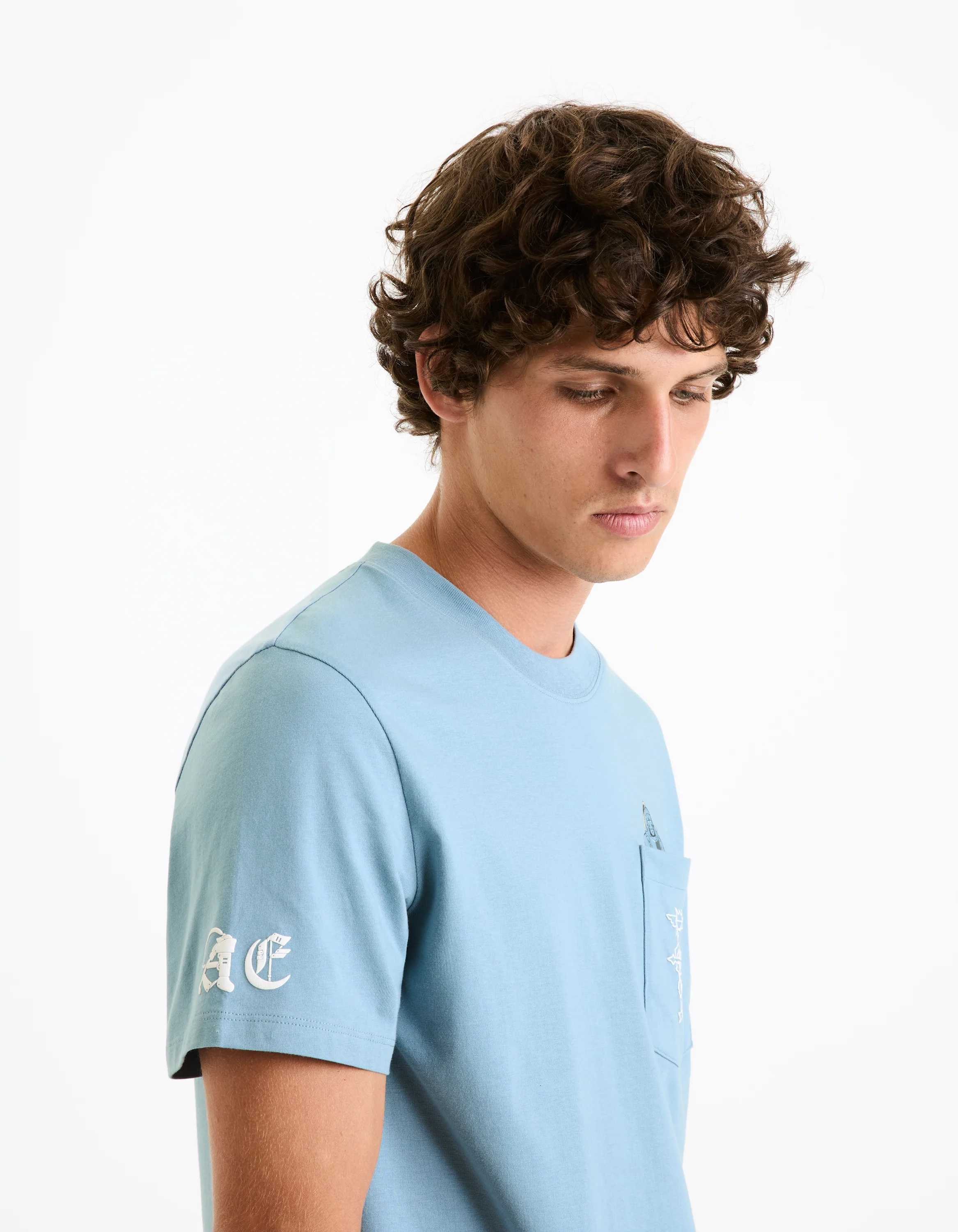 Celio* Fullmetal Alchemist Regular Fit Cotton Blue T-Shirt - Image 6