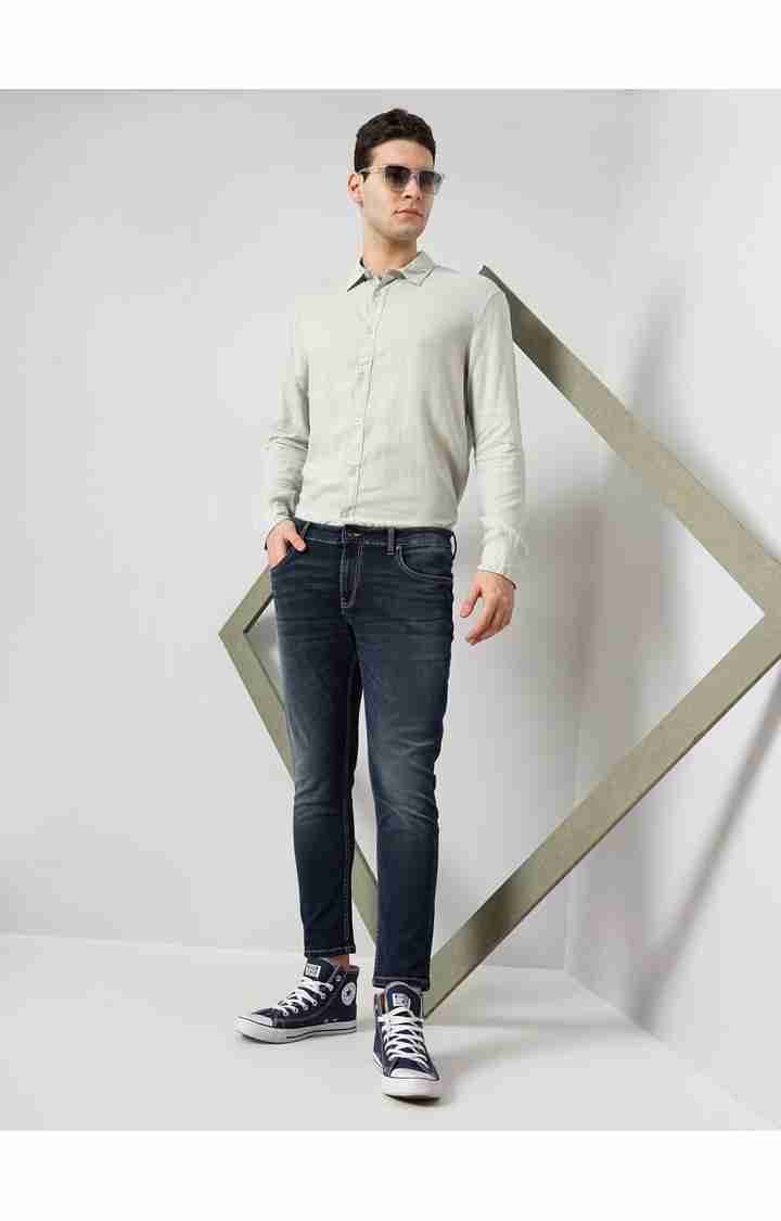 Celio* Cotton Skinny Fit Blue Jean - Image 5