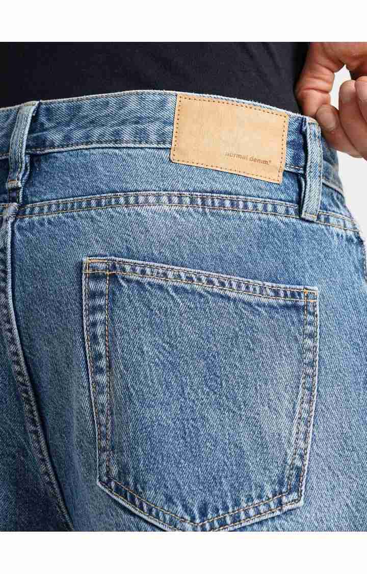 Celio* Cotton Relaxed Fit Blue Jean - Image 8