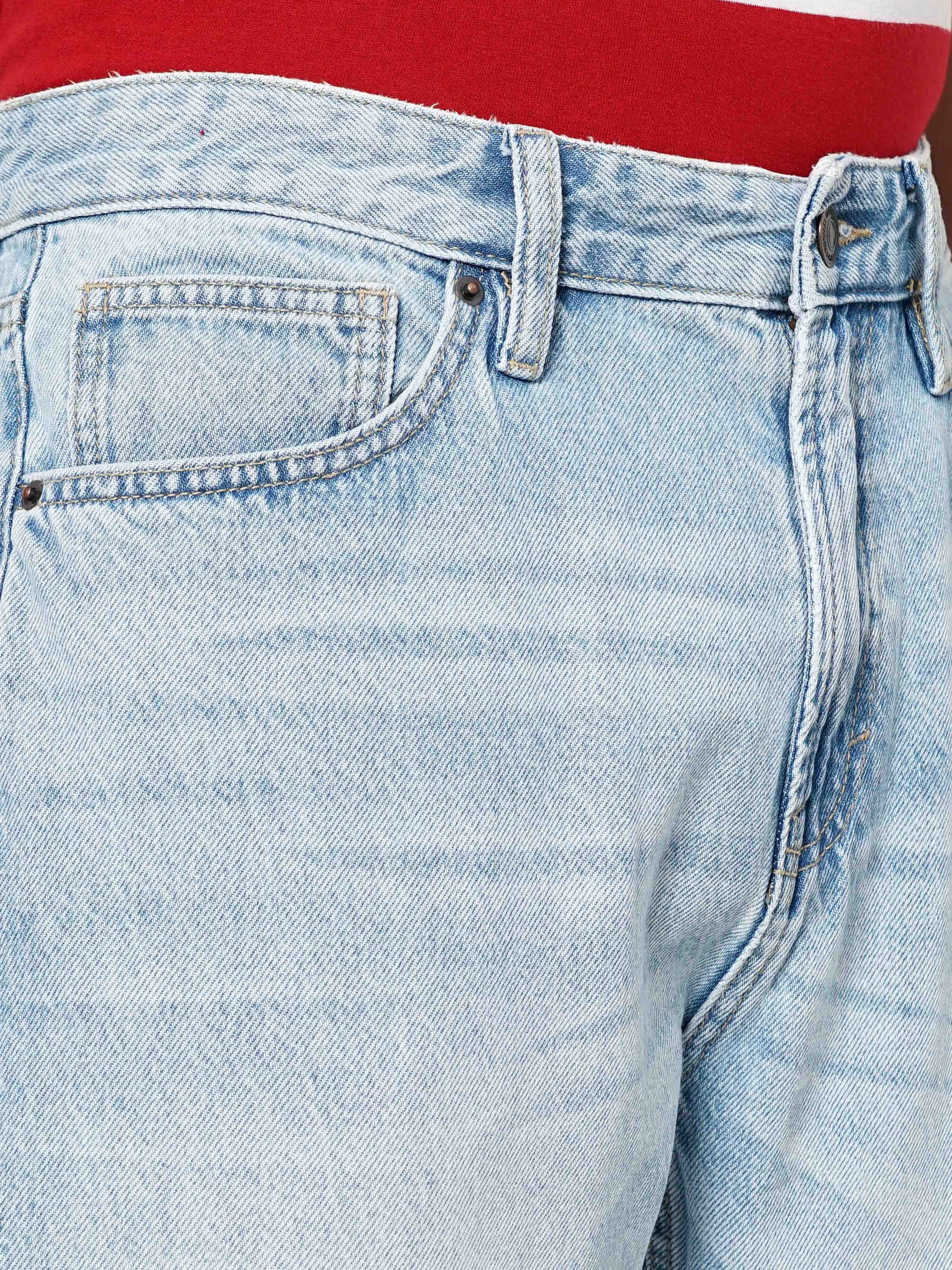 Celio* Cotton Relaxed Fit Blue Jean - Image 4