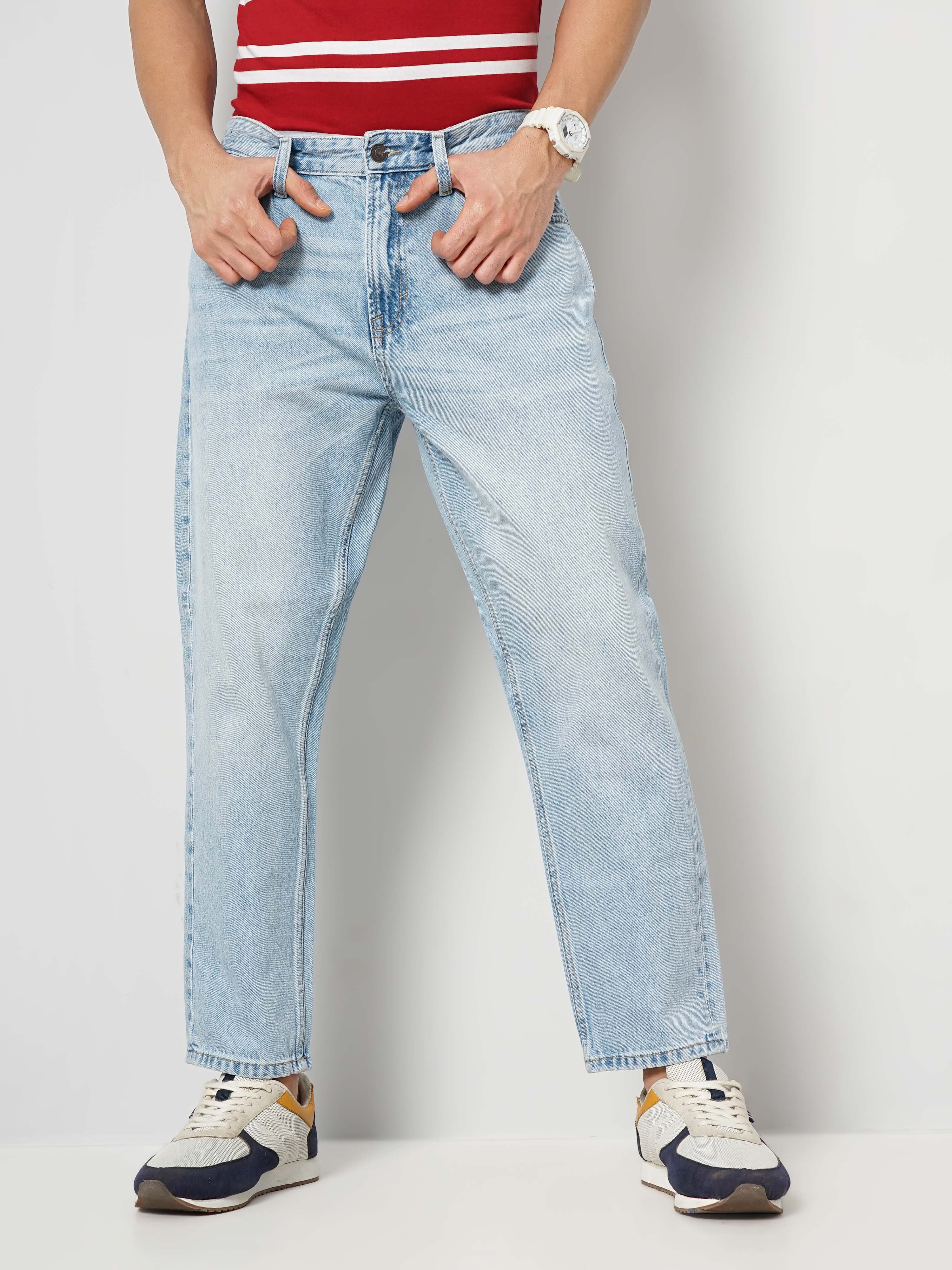 Celio* Cotton Relaxed Fit Blue Jean - Image 6