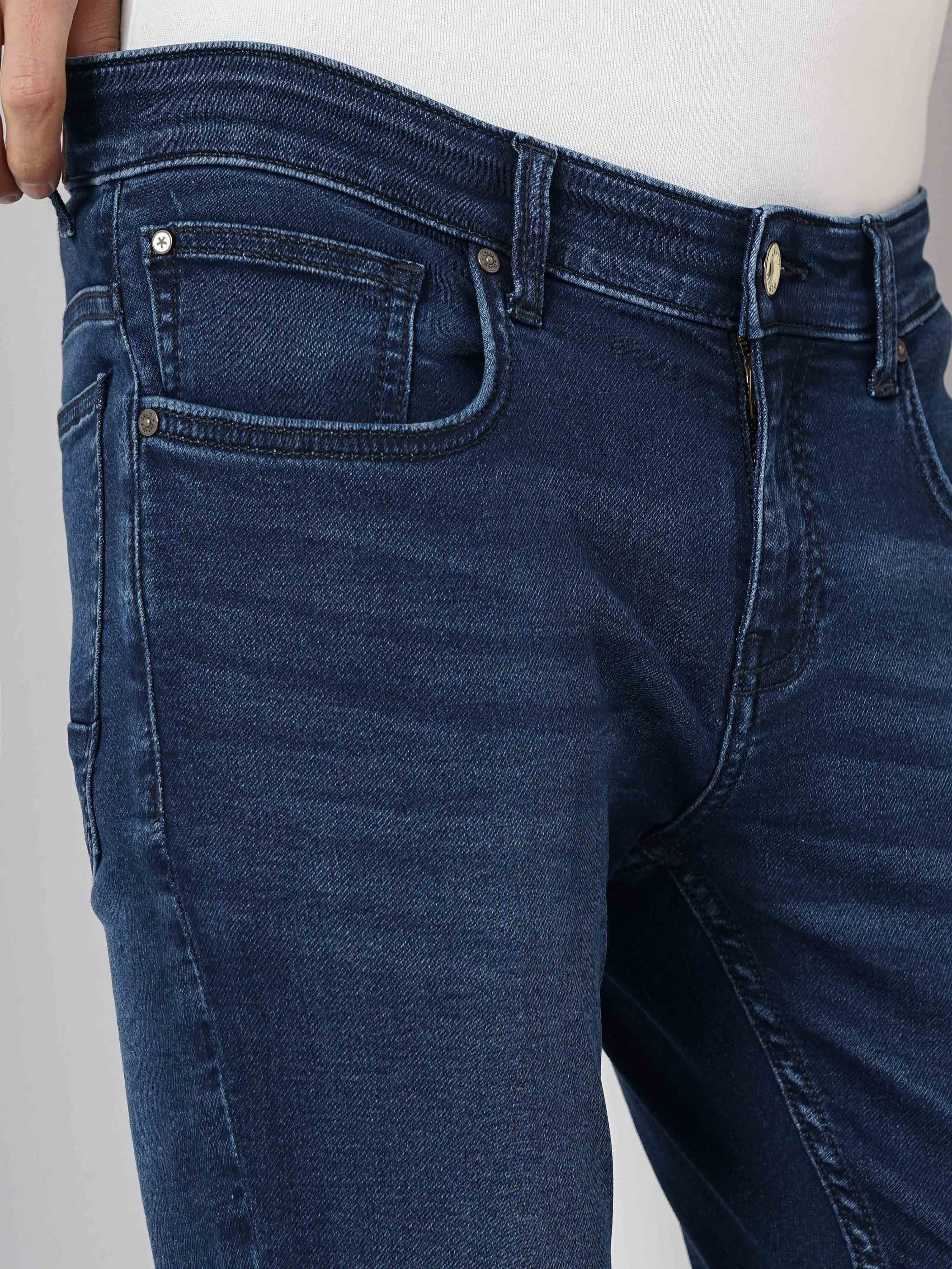 Celio* Cotton Skinny Fit Blue Jean - Image 4