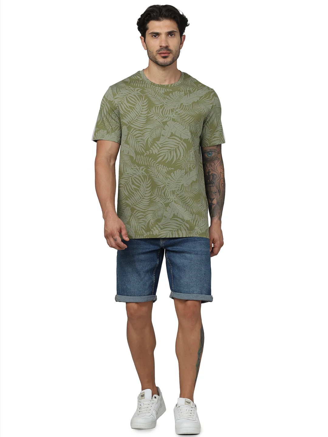 Celio* Cotton Regular Fit Blue Shorts - Image 6