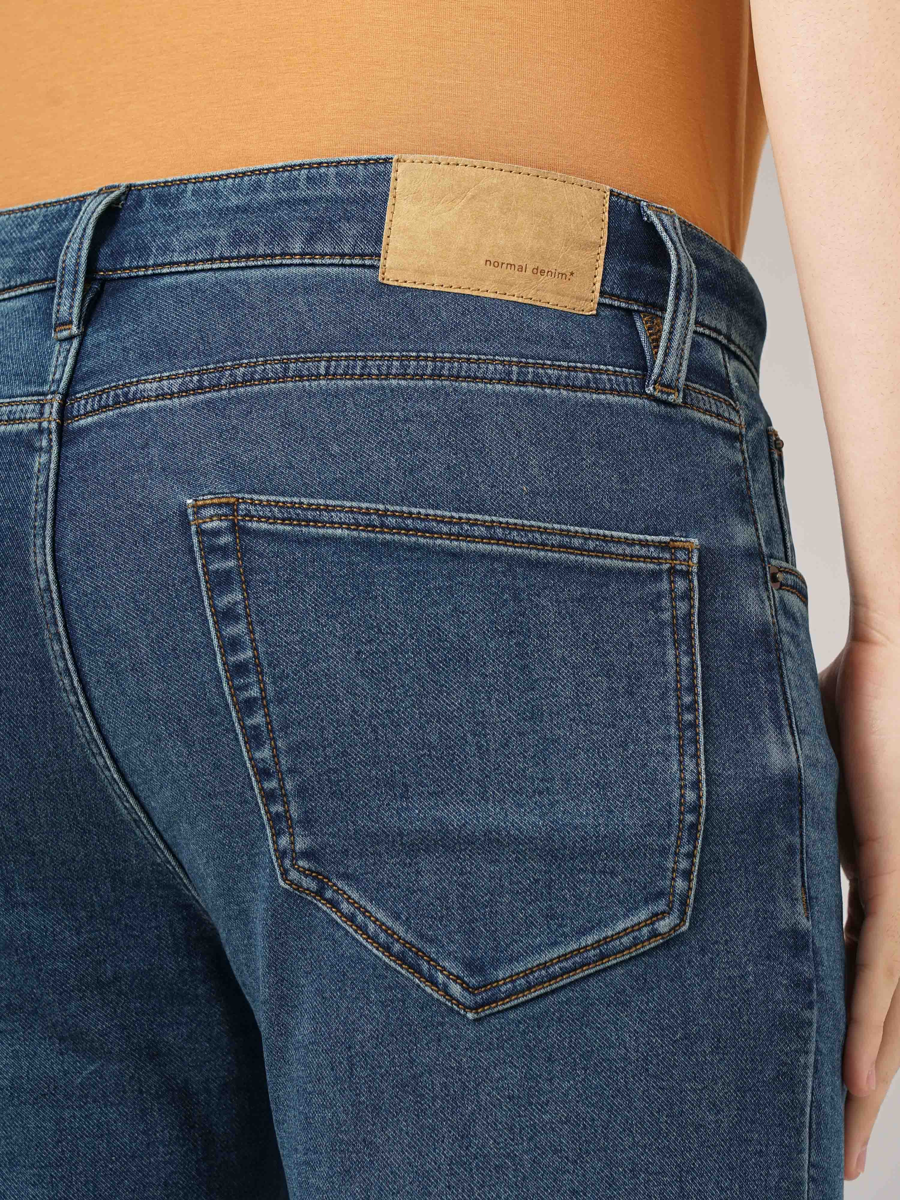 Celio* Cotton Straight Fit Blue Jean - Image 4