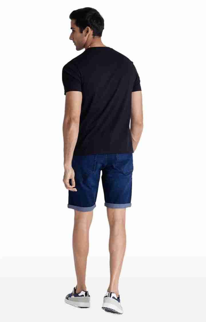 Celio* Polycotton Regular Fit Blue Shorts - Image 5