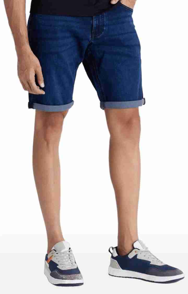 Celio* Polycotton Regular Fit Blue Shorts - Image 6