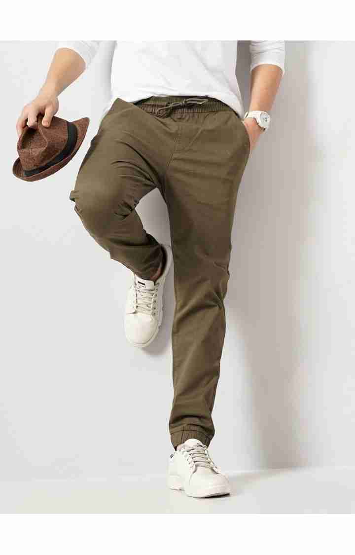 Celio* Cotton-Blend Slim Fit Brown Trouser - Image 7