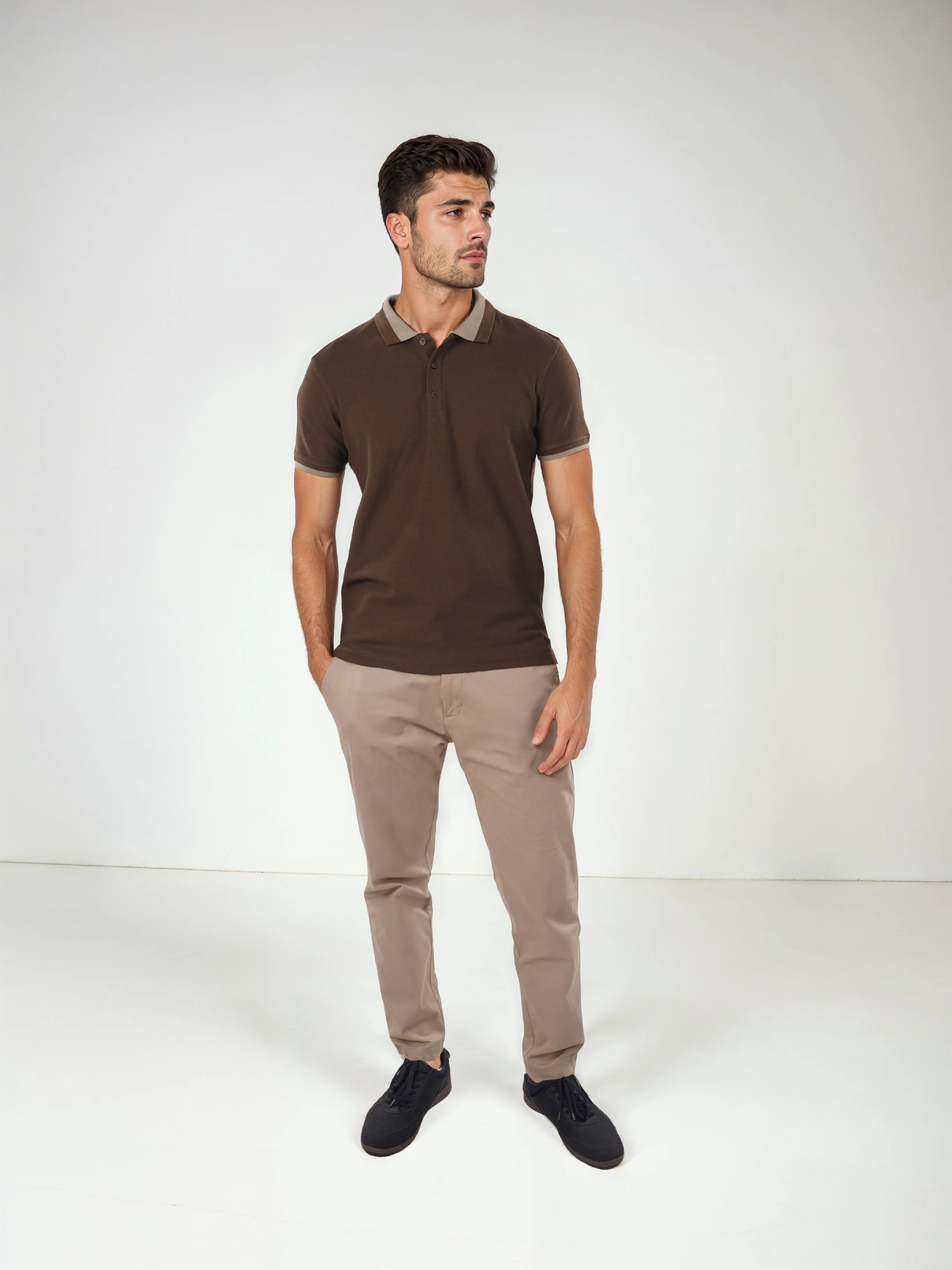 Celio* Solid Regular Fit Cotton Olive T-Shirt - Image 6