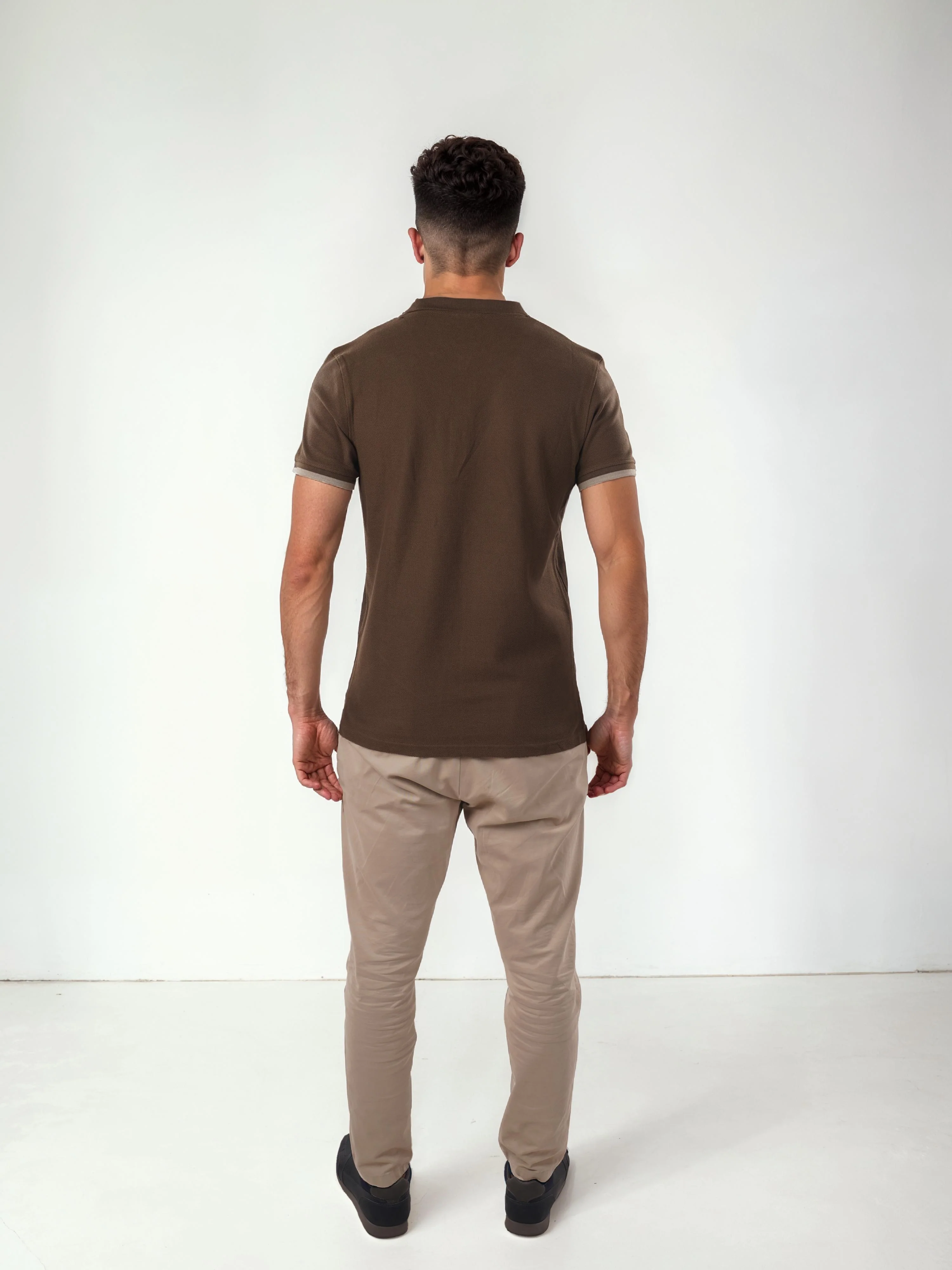 Celio* Solid Regular Fit Cotton Olive T-Shirt - Image 7
