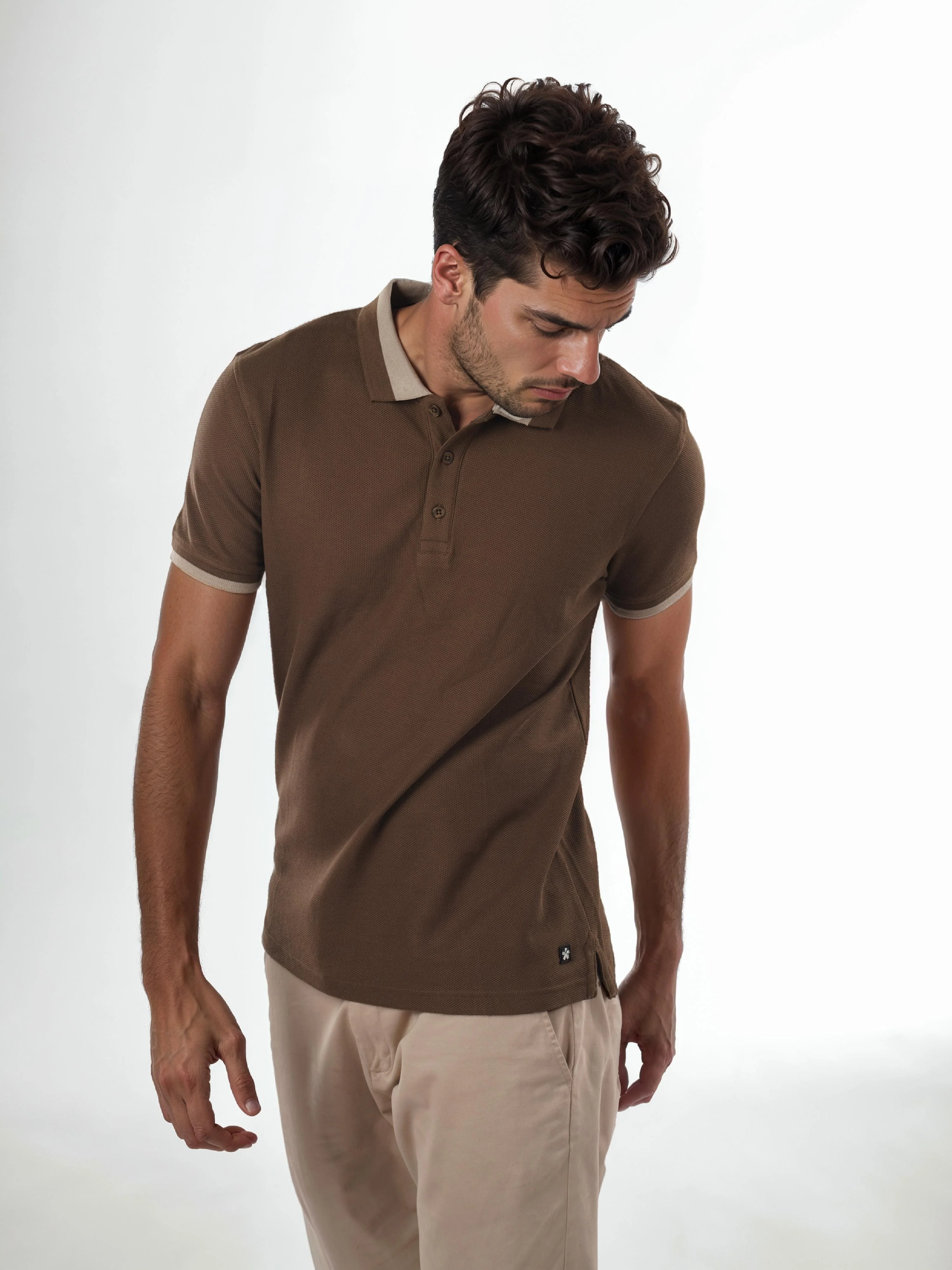 Celio* Solid Regular Fit Cotton Olive T-Shirt - Image 8