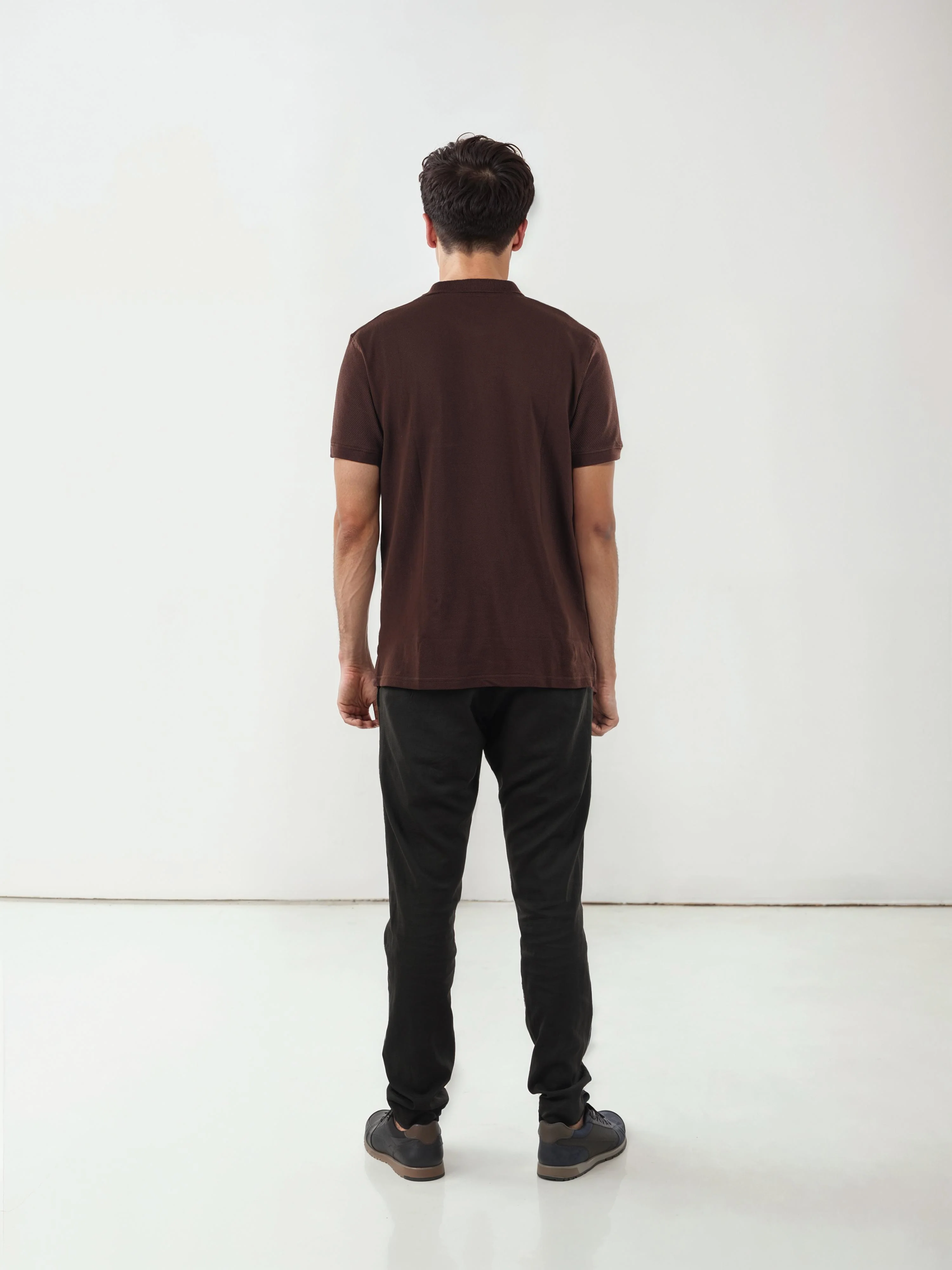 Celio* Solid Regular Fit Cotton Brown T-Shirt - Image 7