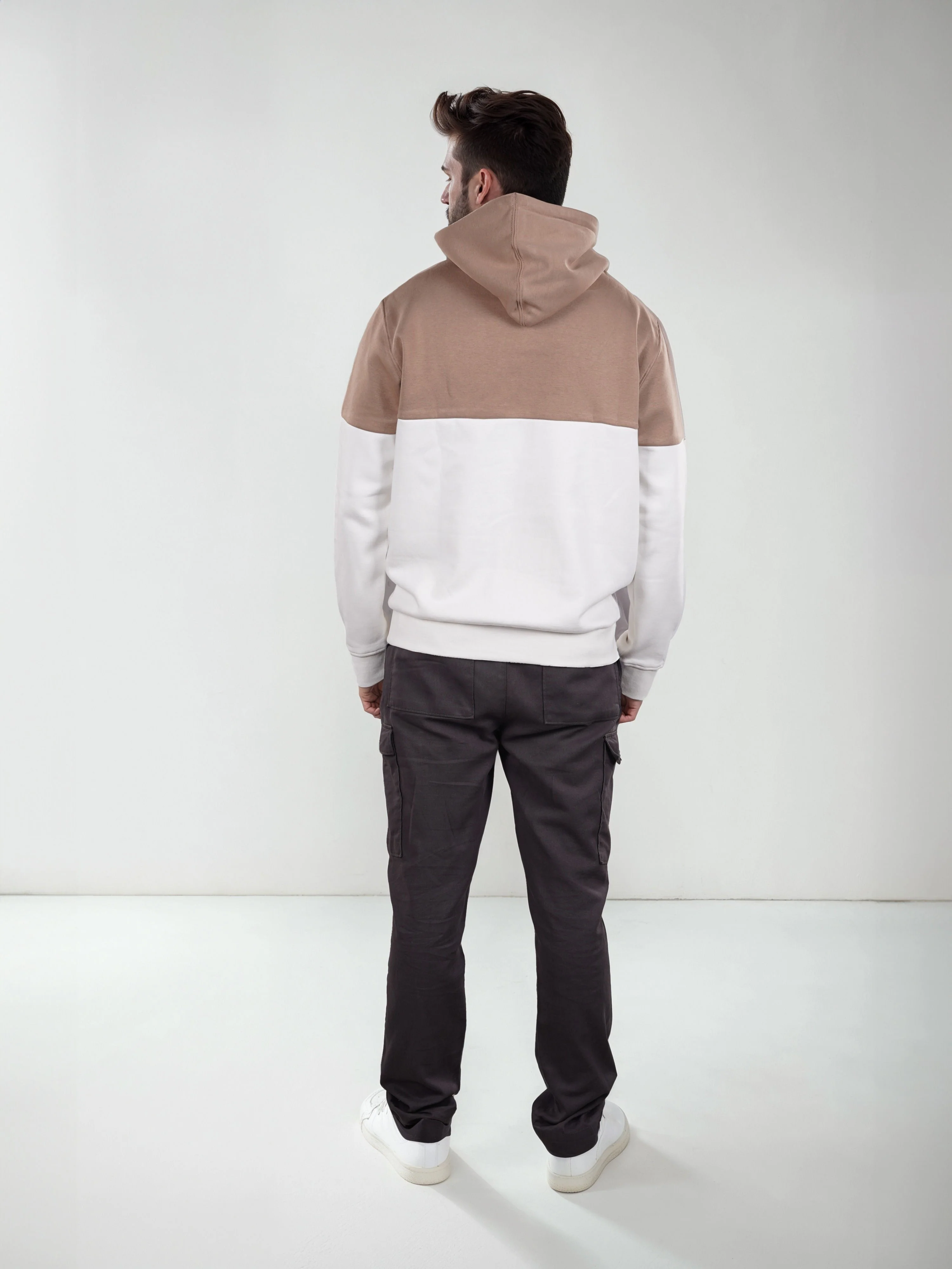 Celio Men Brown Solid Regular Fit Cotton Trousers - Image 7