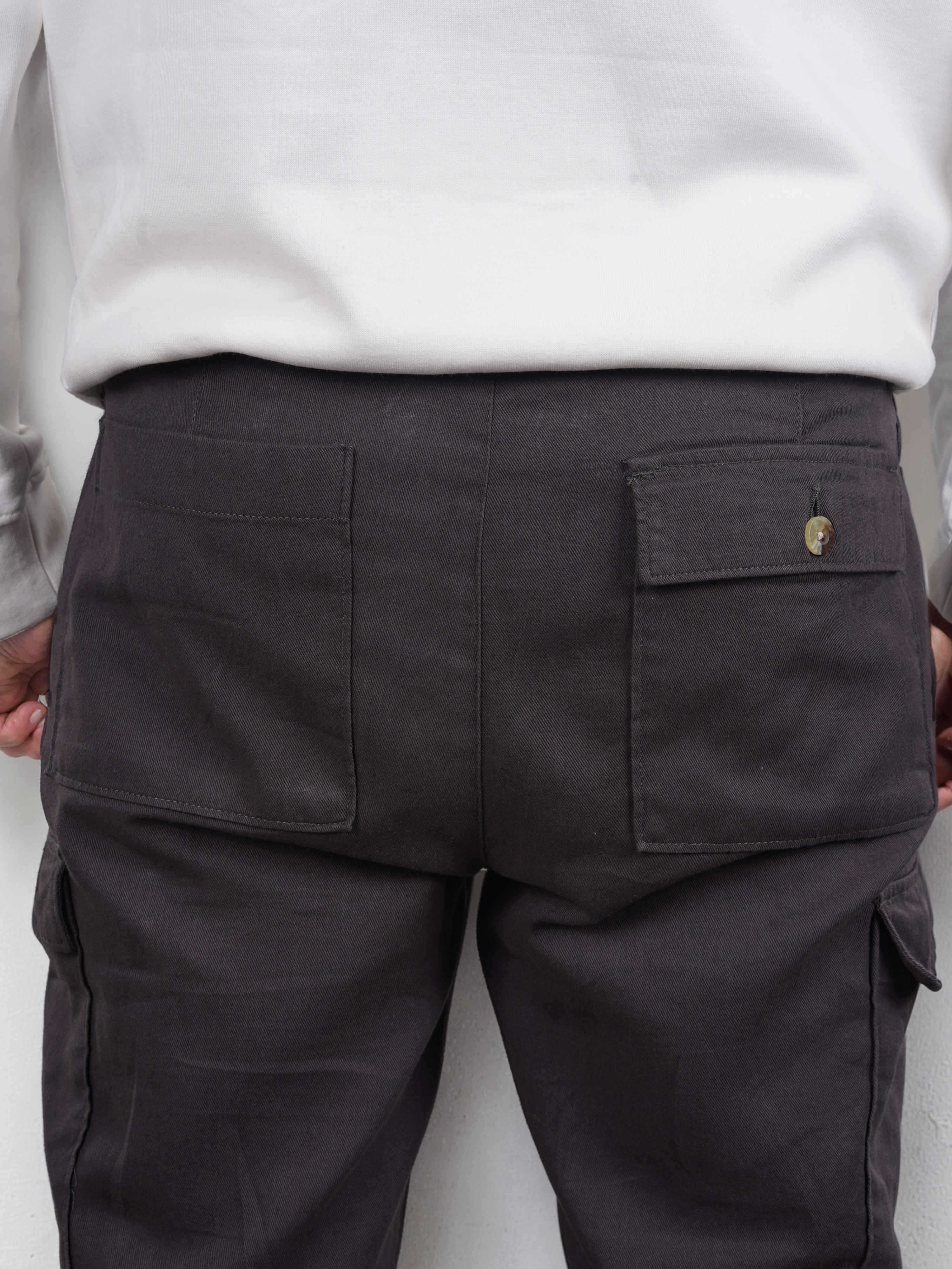 Celio Men Brown Solid Regular Fit Cotton Trousers - Image 9