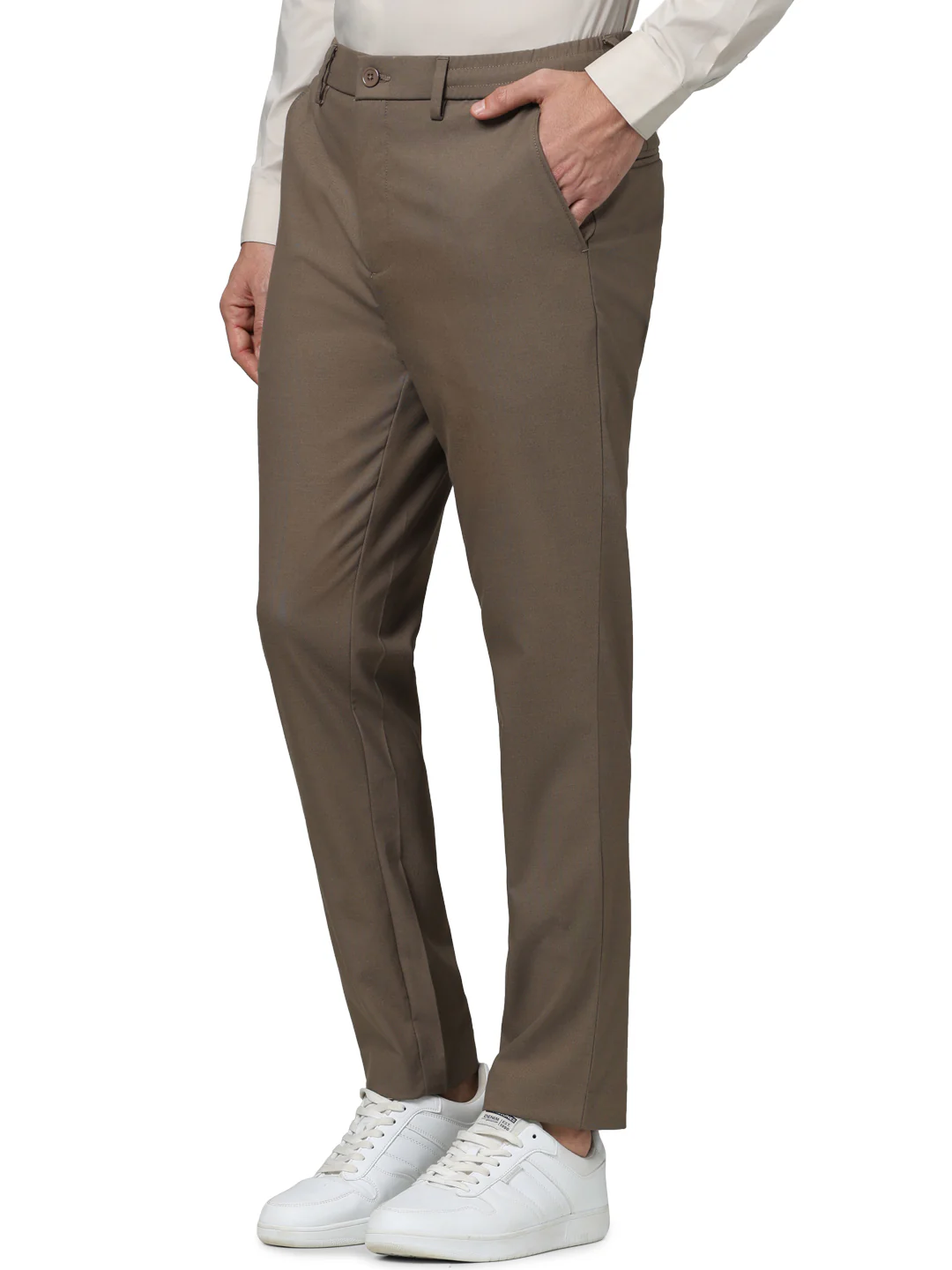 Celio* Polyester Regular Fit Brown Trouser - Image 3