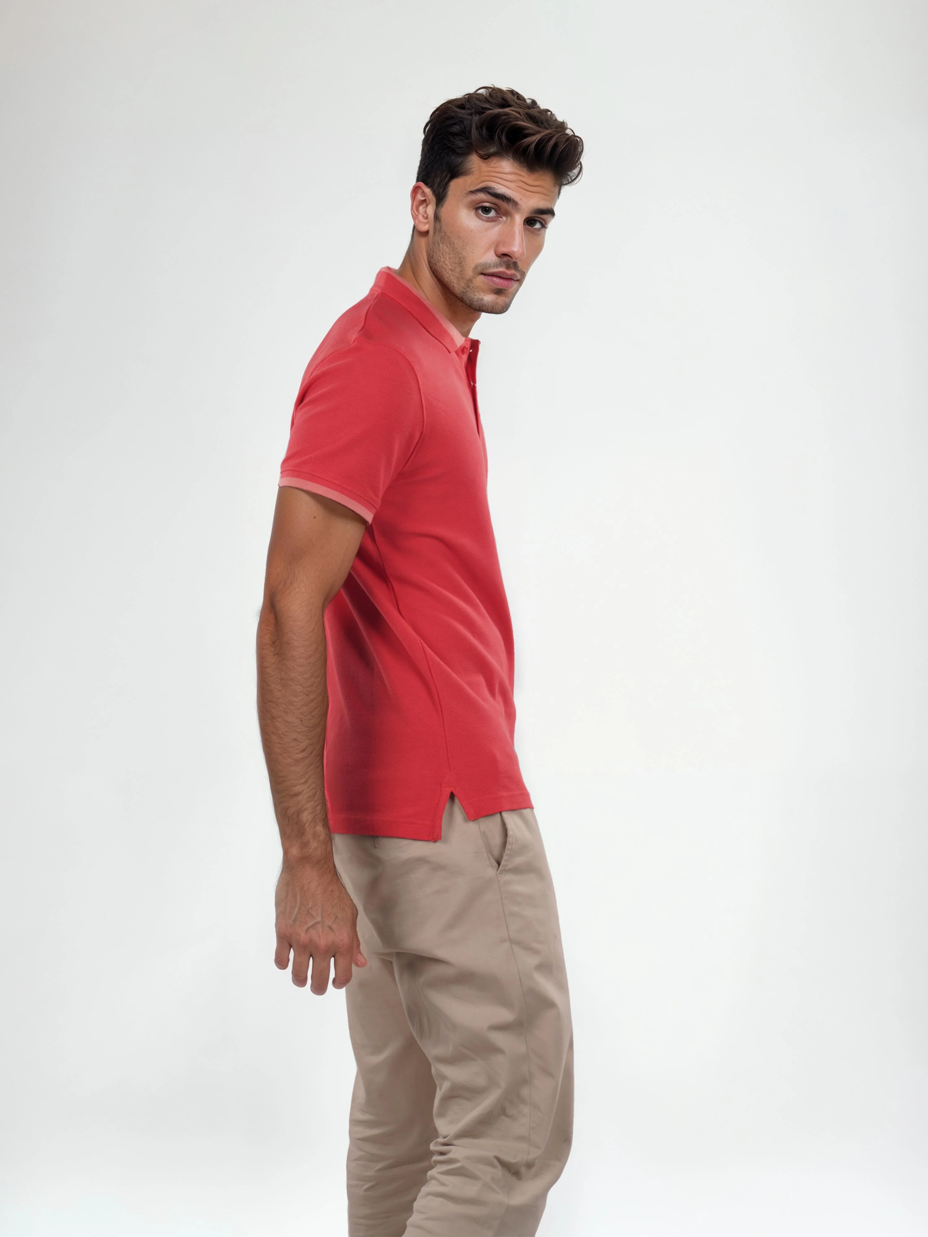 Celio* Solid Regular Fit Cotton Coral T-Shirt - Image 10