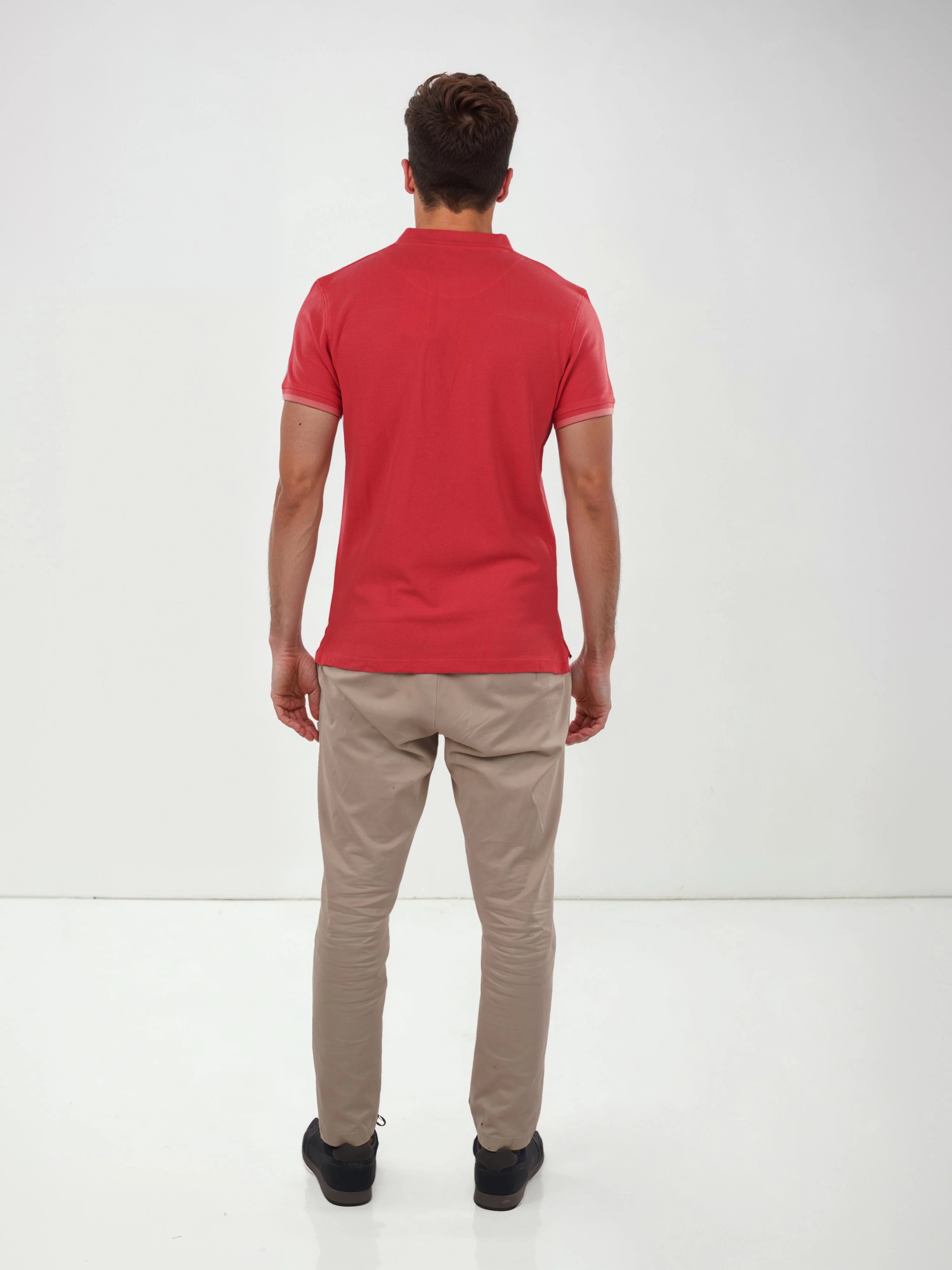Celio* Solid Regular Fit Cotton Coral T-Shirt - Image 7