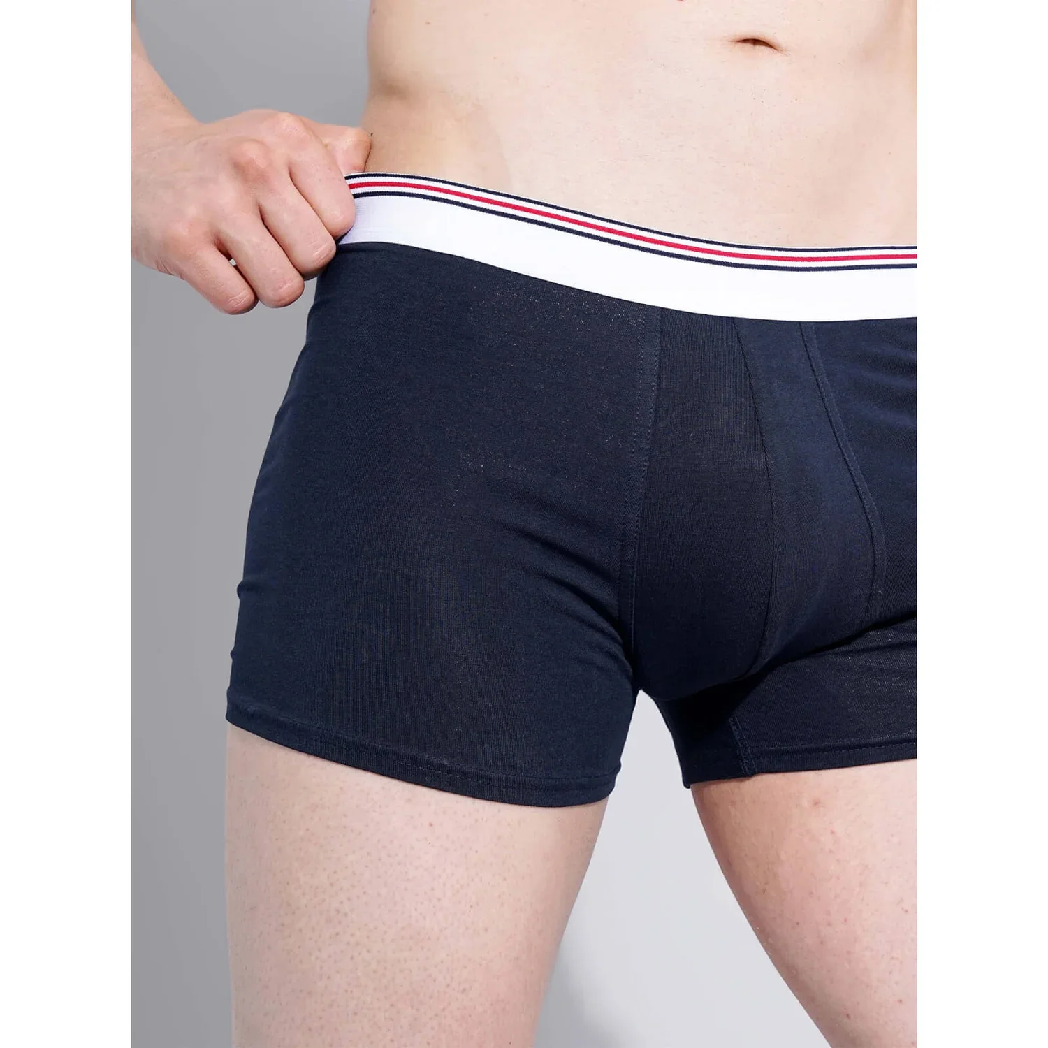 Celio* Cotton-Blend Regular Fit Navy Blue Boxer - Image 3