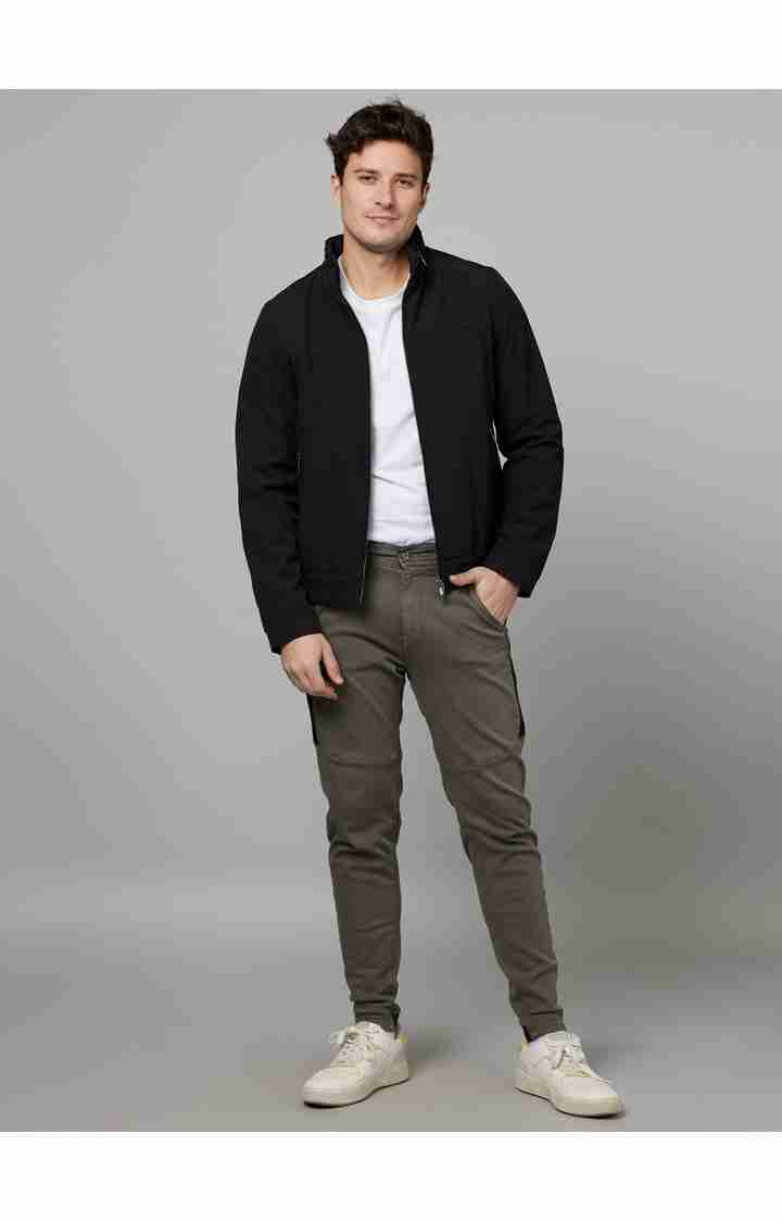 Celio* Cotton-Blend Skinny Fit Olive Jean - Image 5